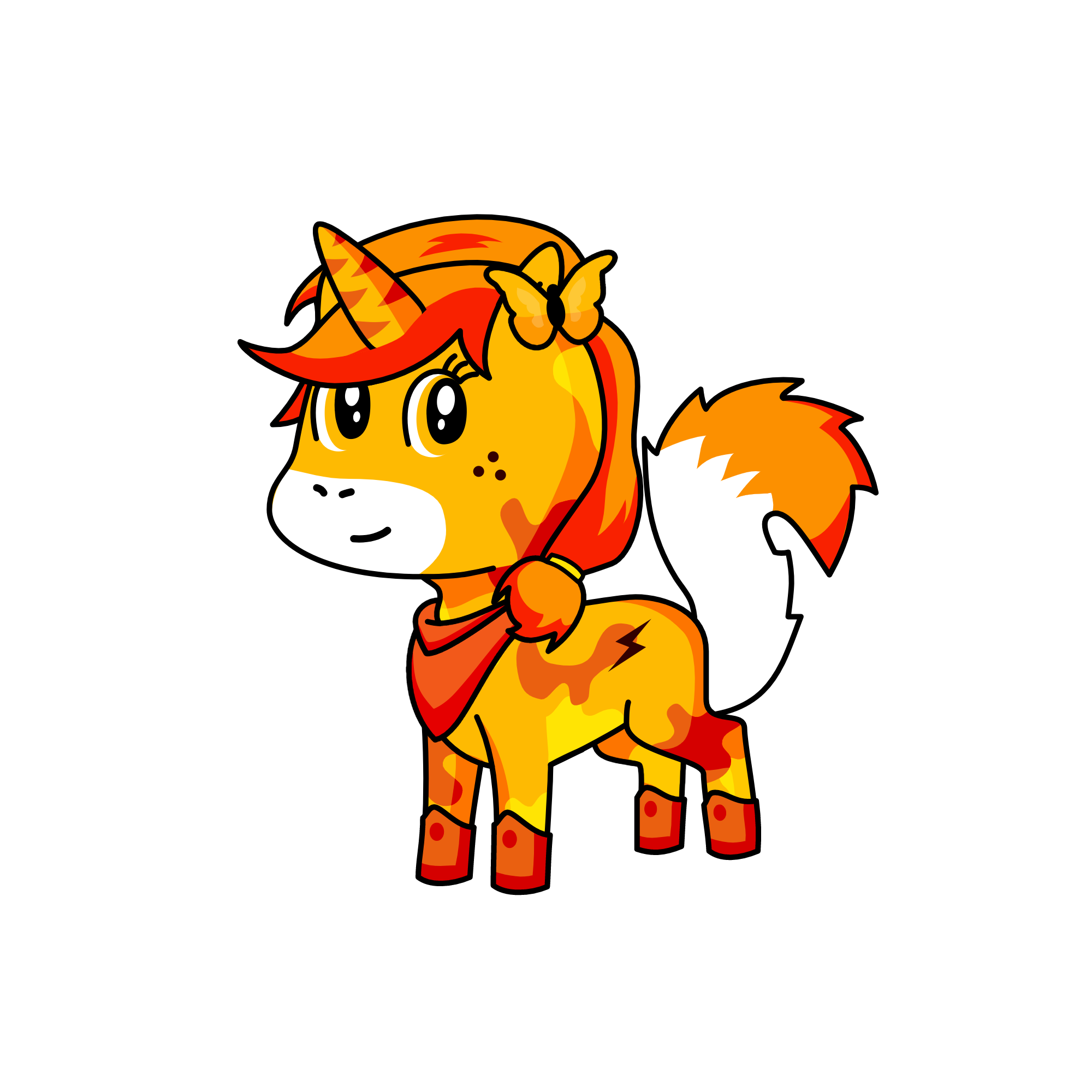 Flame, the unicorn