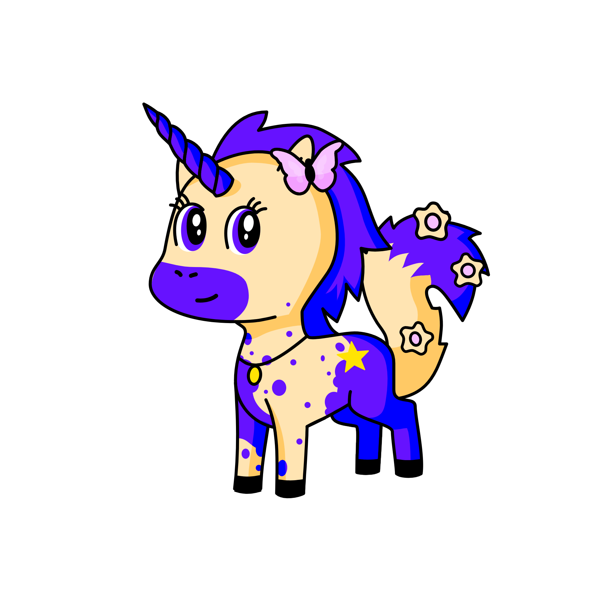 blueana, the unicorn