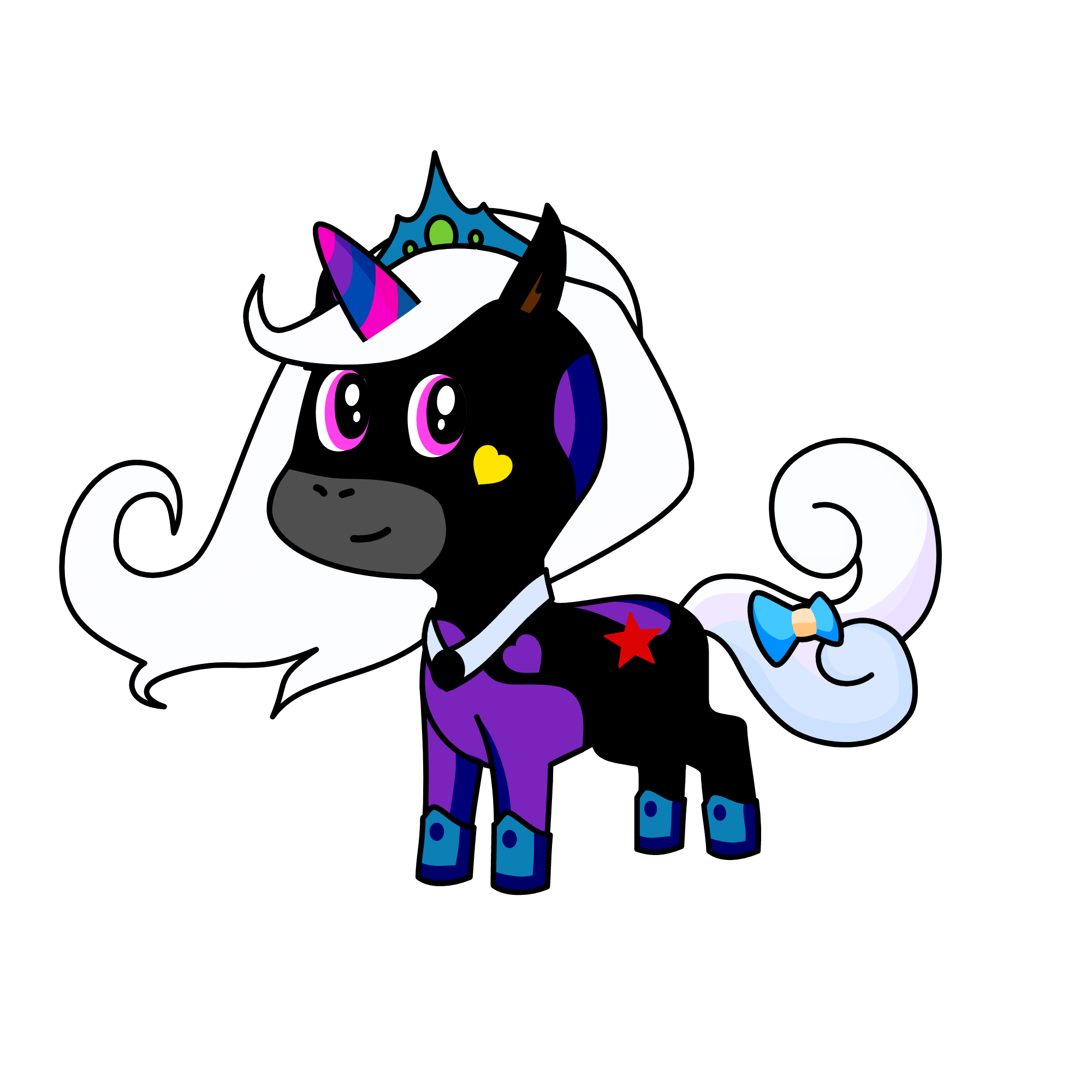 Lunar-rasias the moon, the unicorn