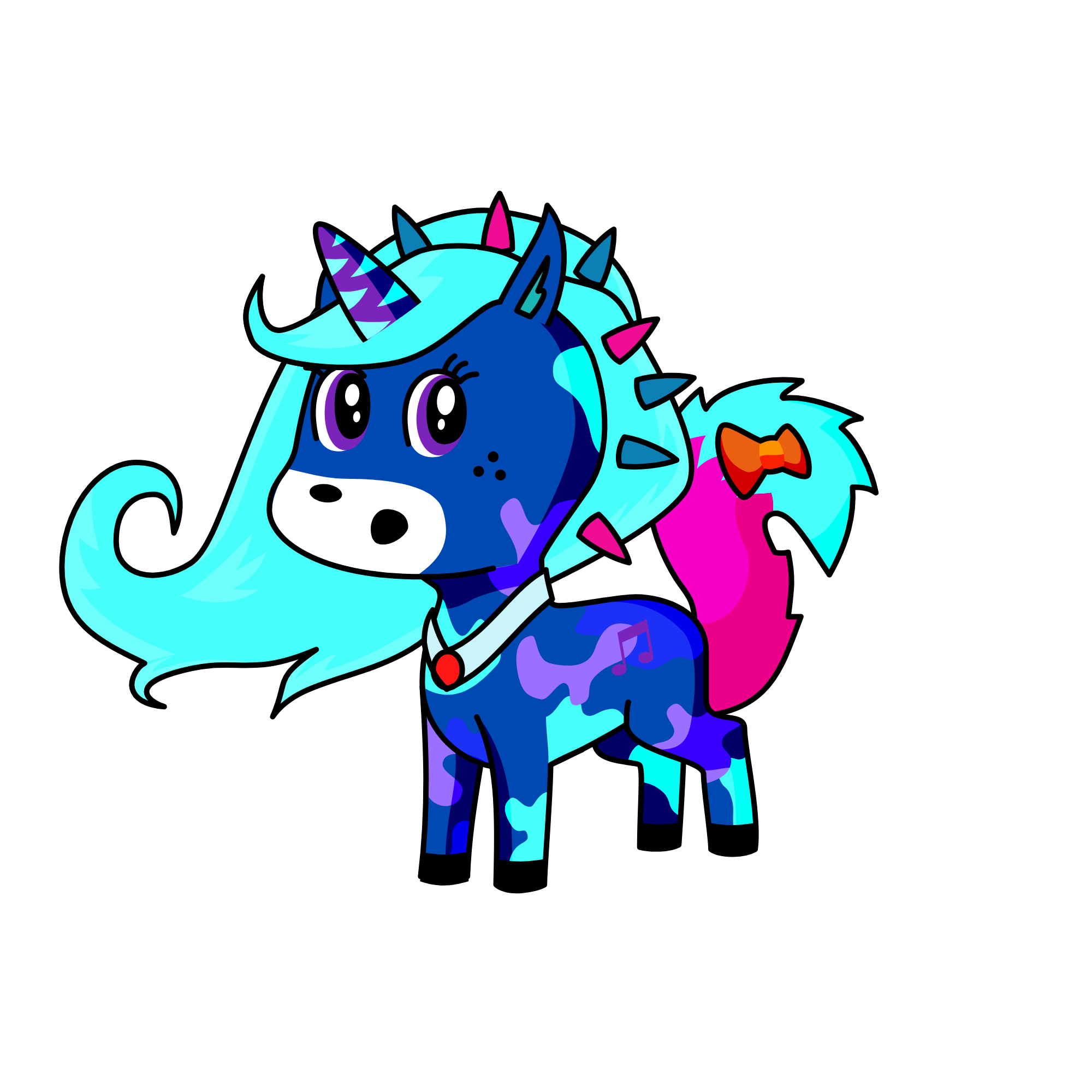 Snow, the unicorn