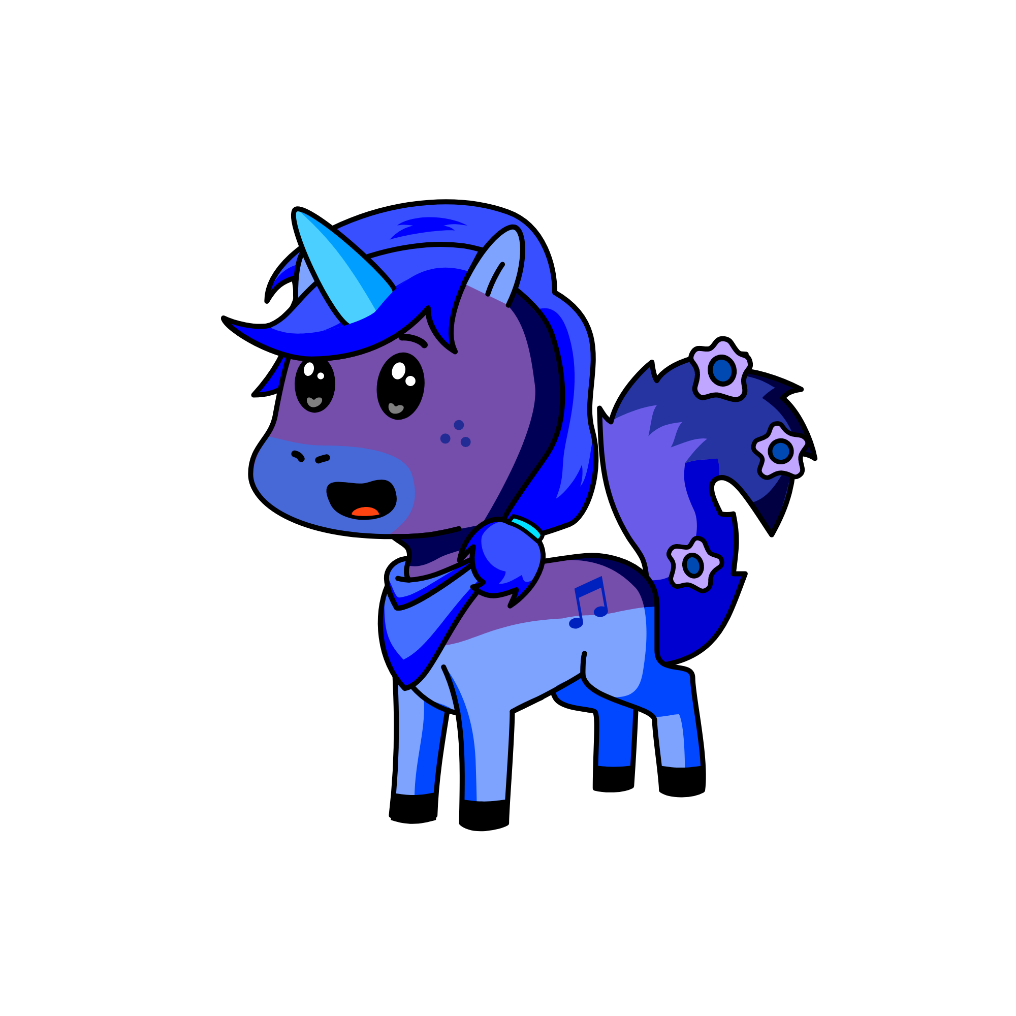 Pushi , the unicorn