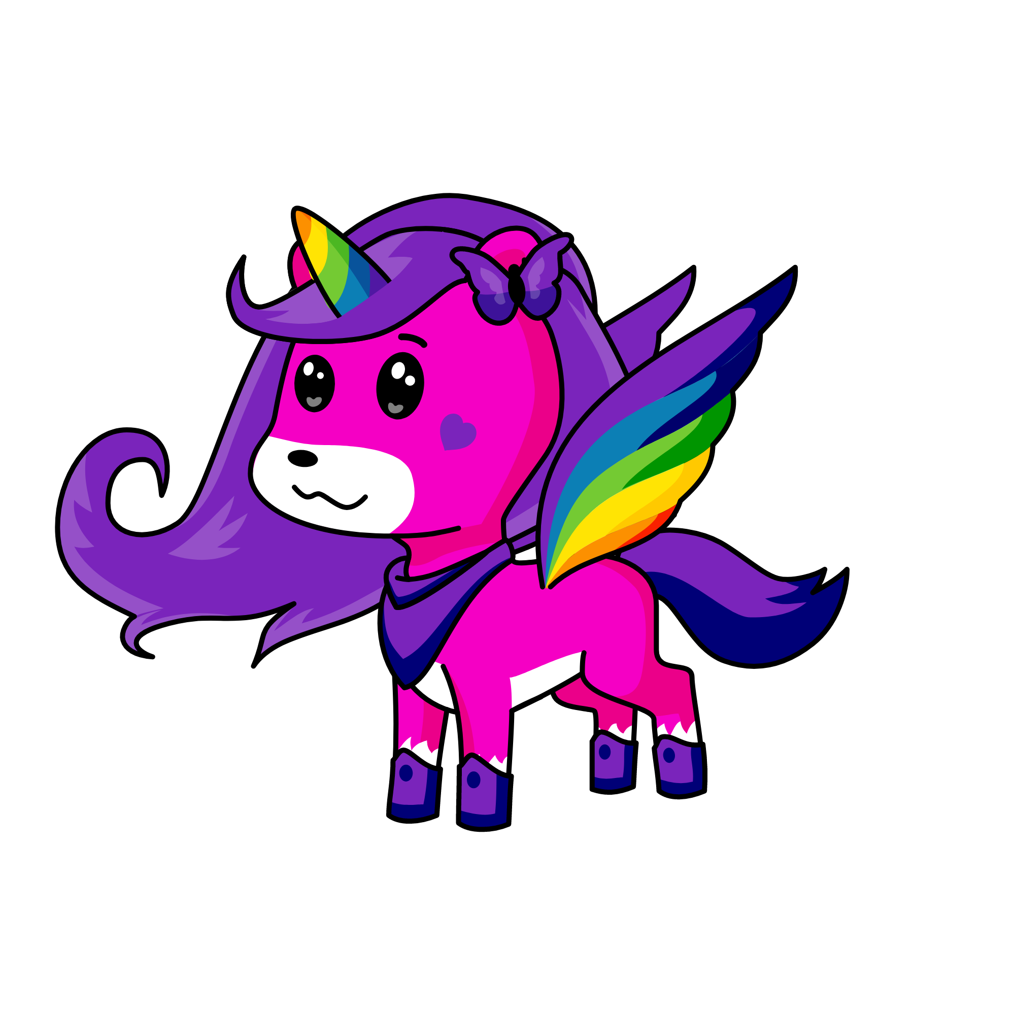 pink, the unicorn