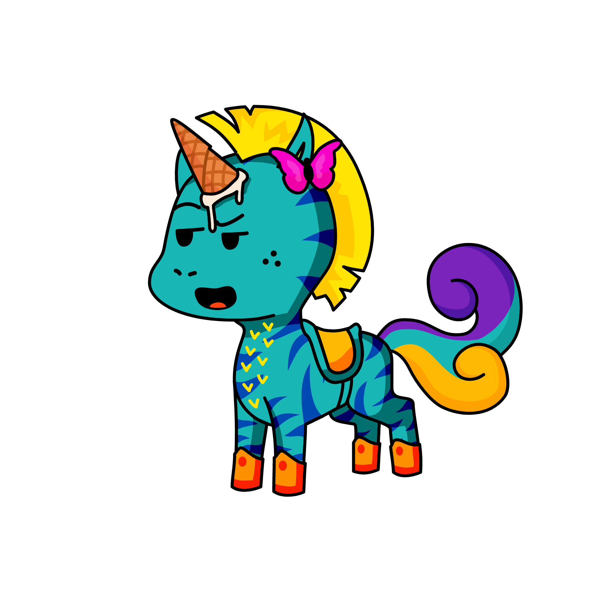 cloudy, the unicorn