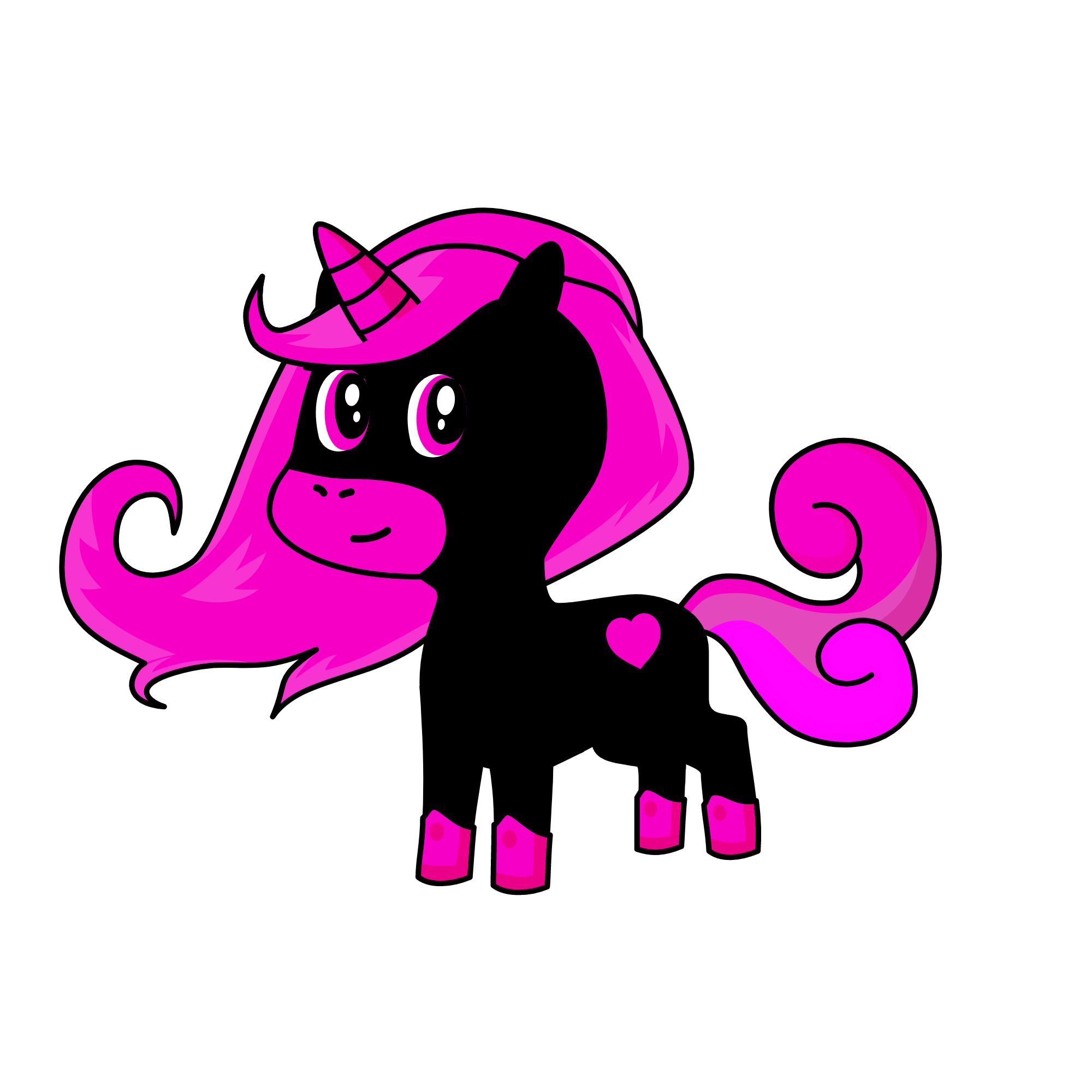 moon cute, the unicorn