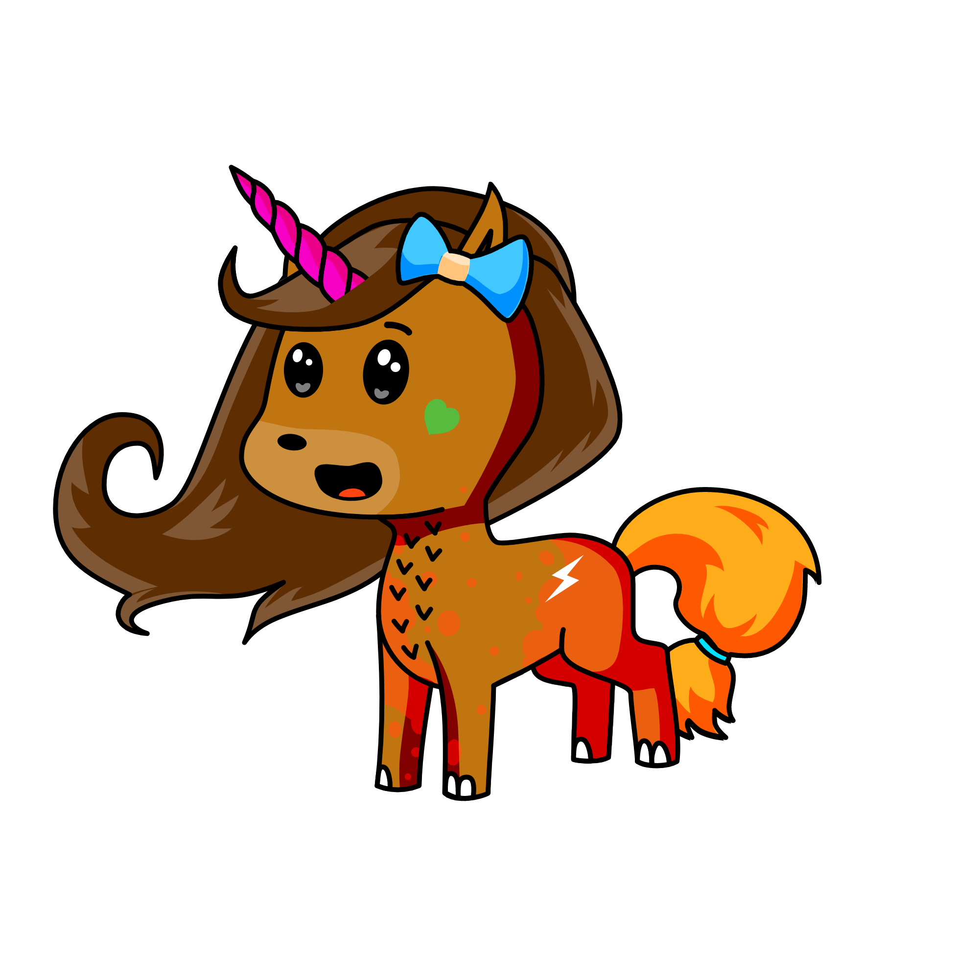 Fluffy, the unicorn