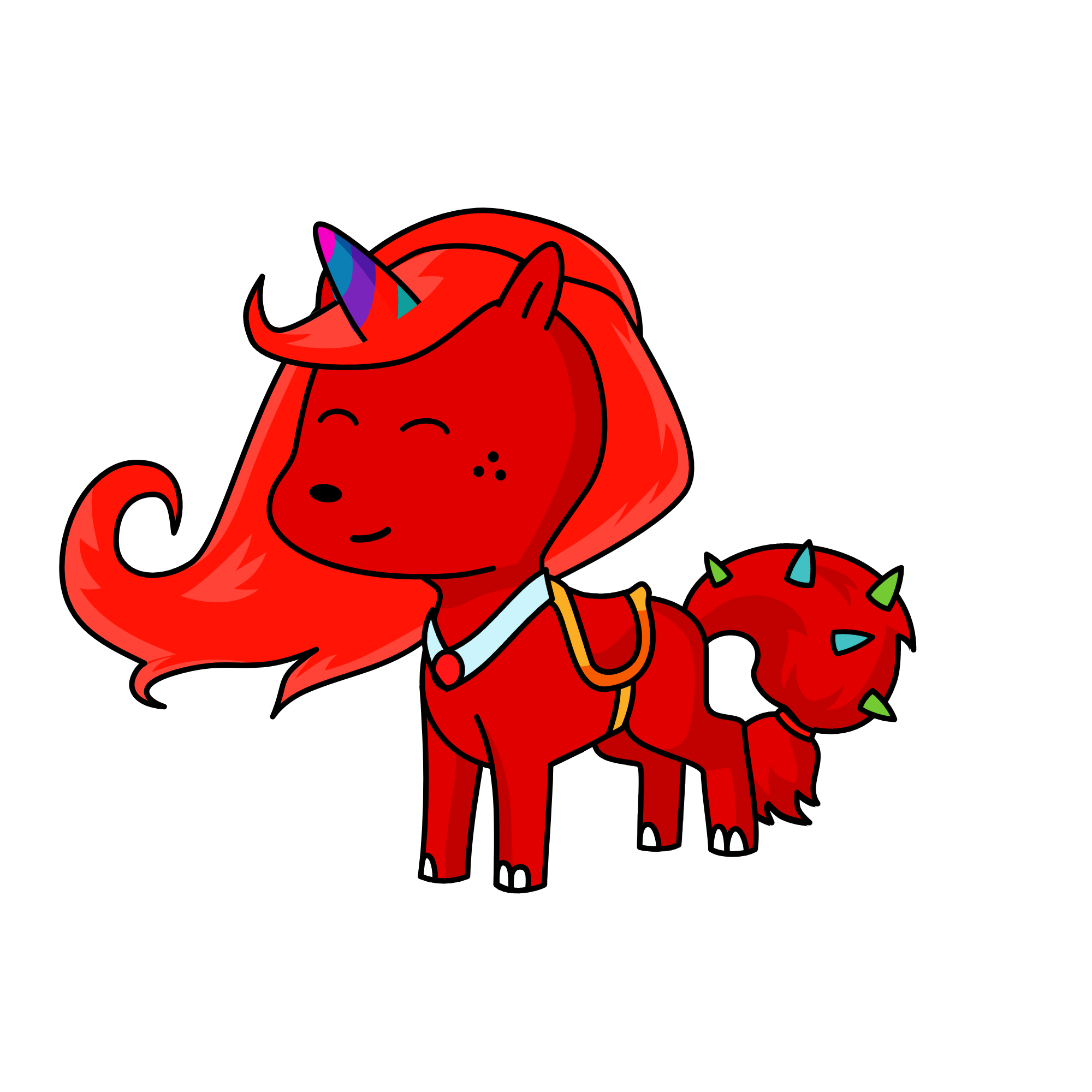 rose, the unicorn