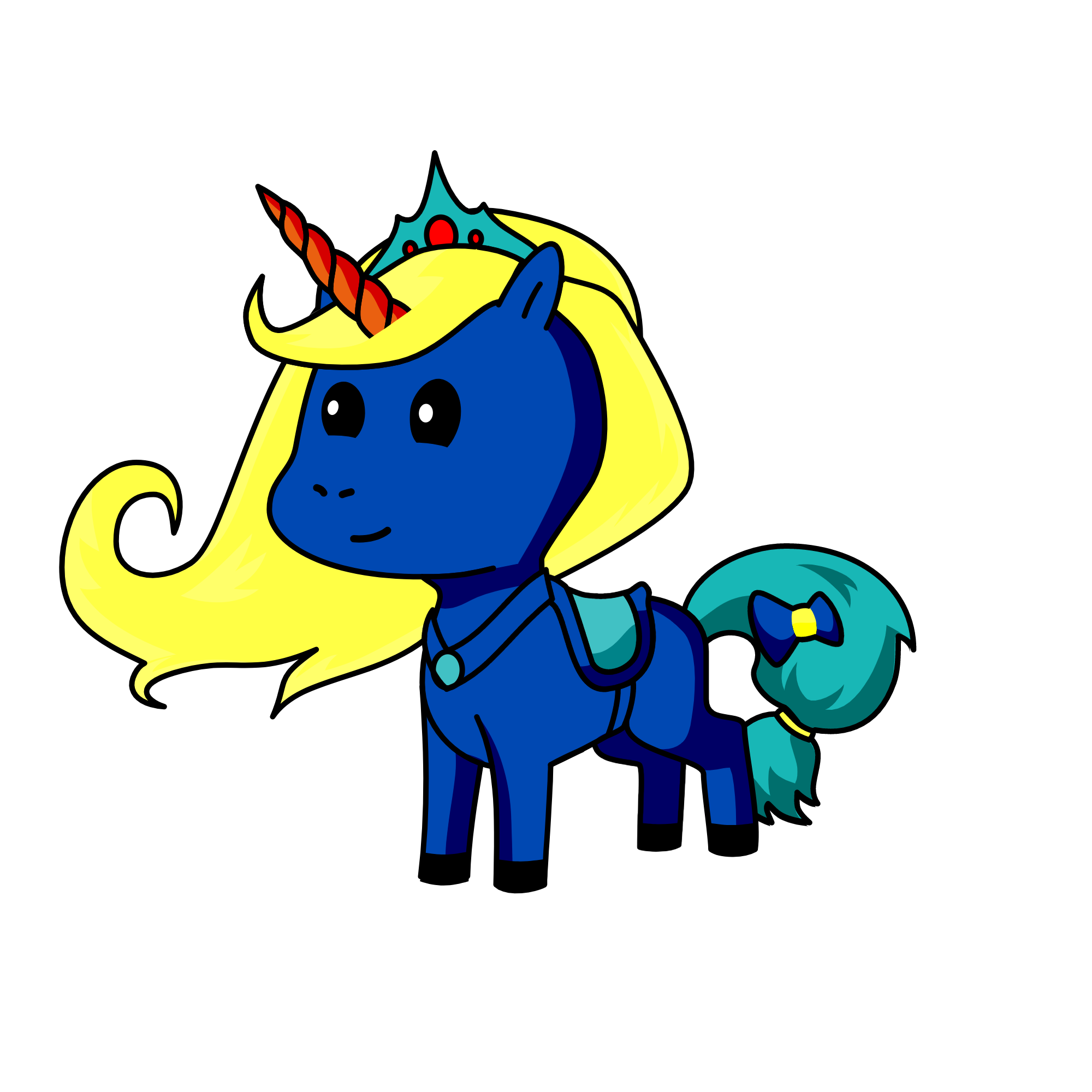 ice queen elsa, the unicorn