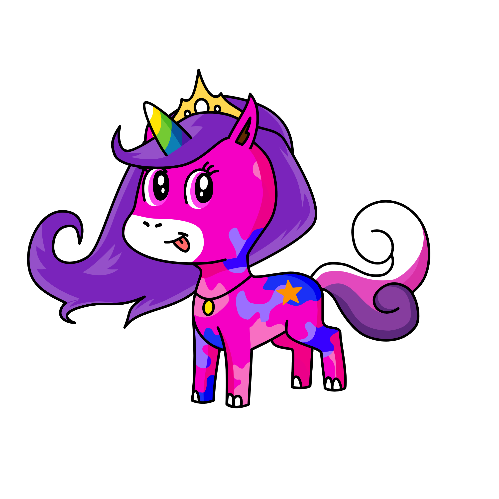 Girlie, the unicorn