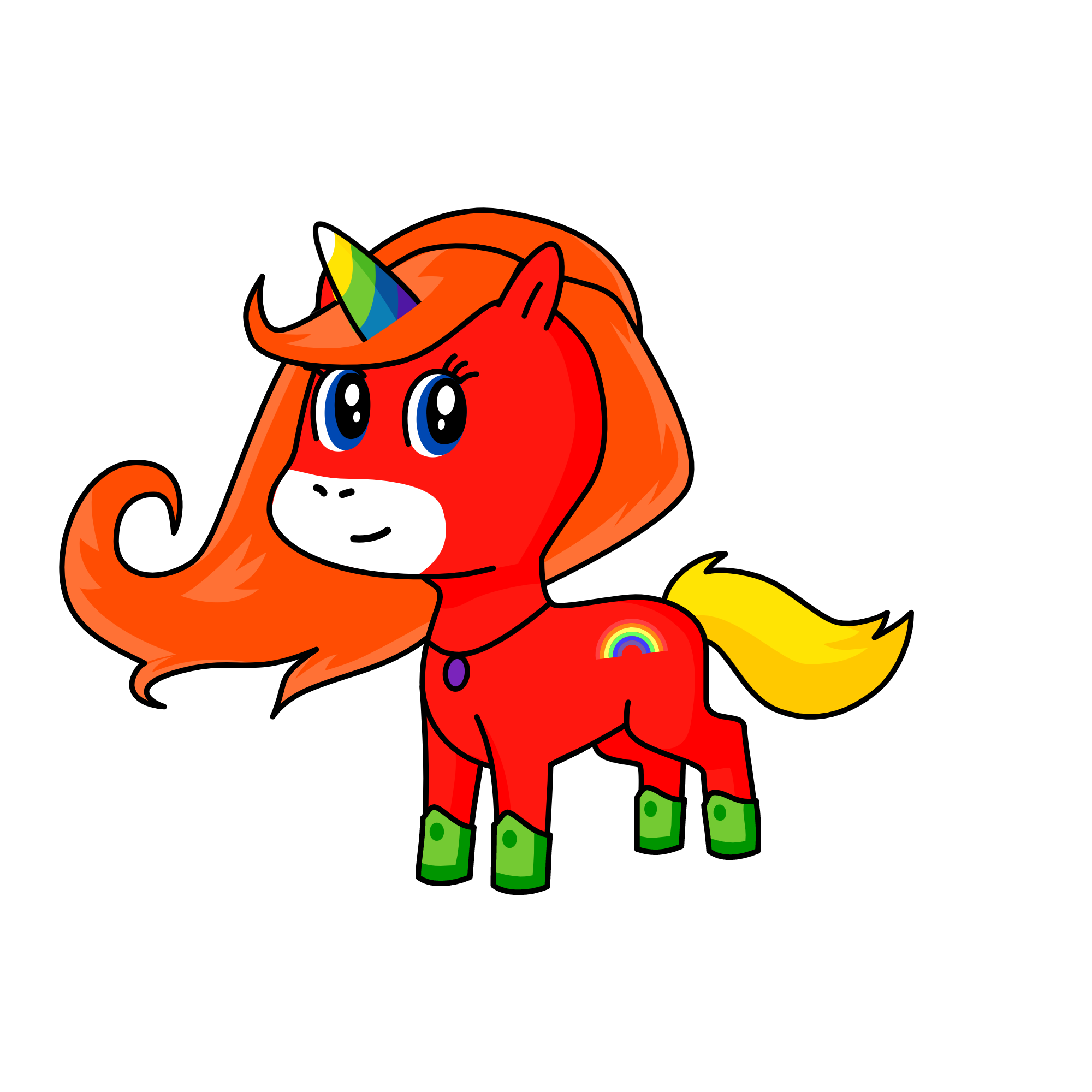rainbow, the unicorn
