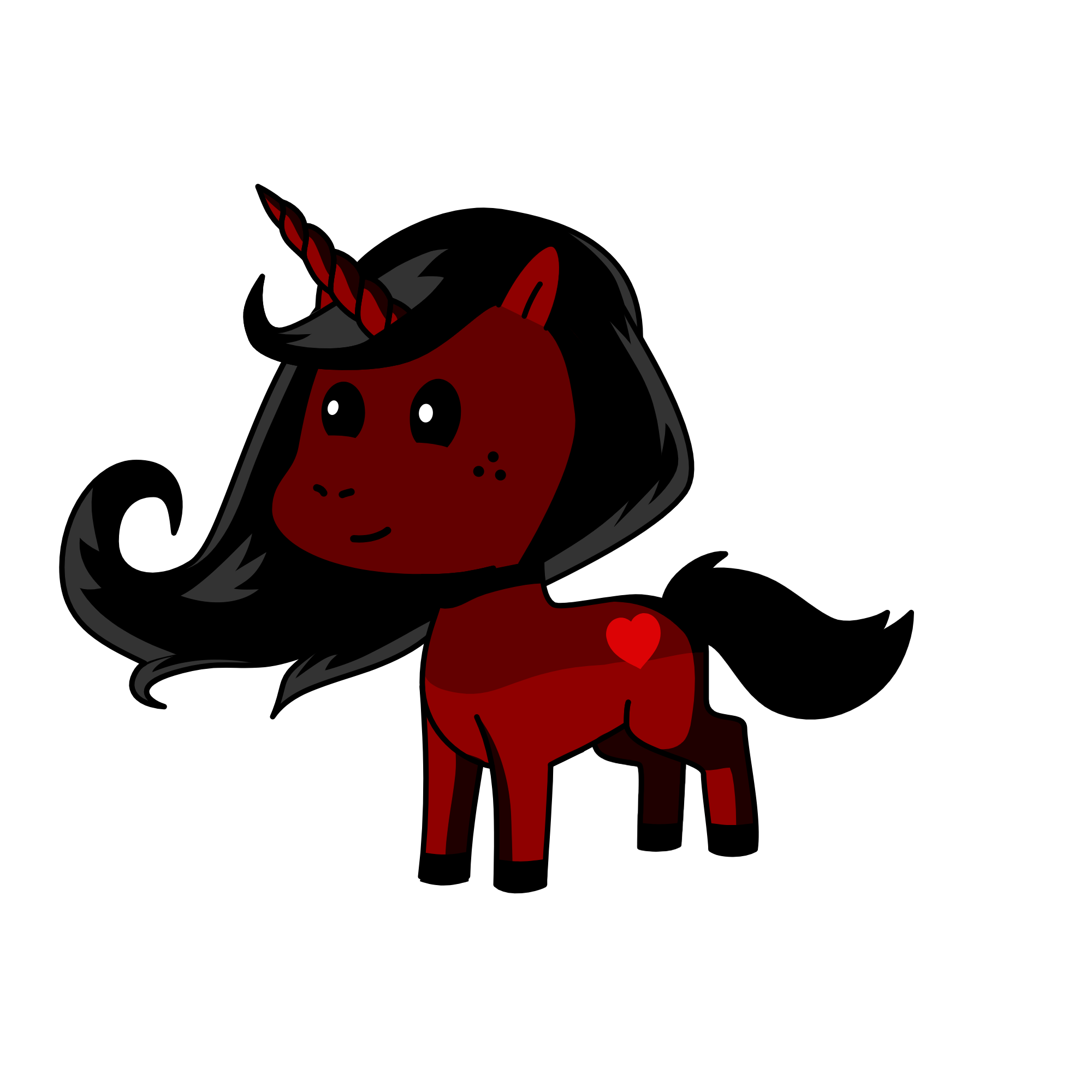 Mid night horror, the unicorn