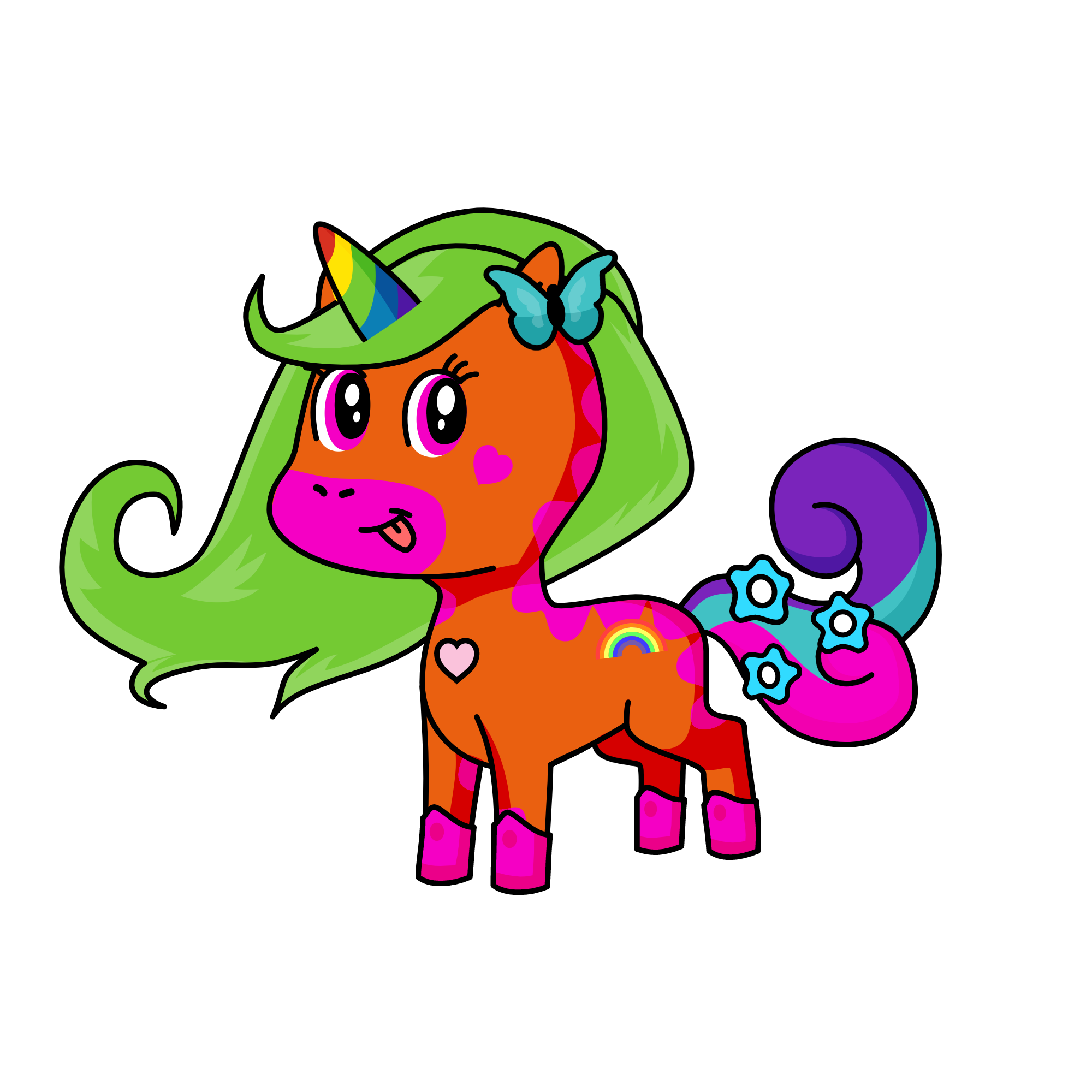 Fluttershy, the unicorn