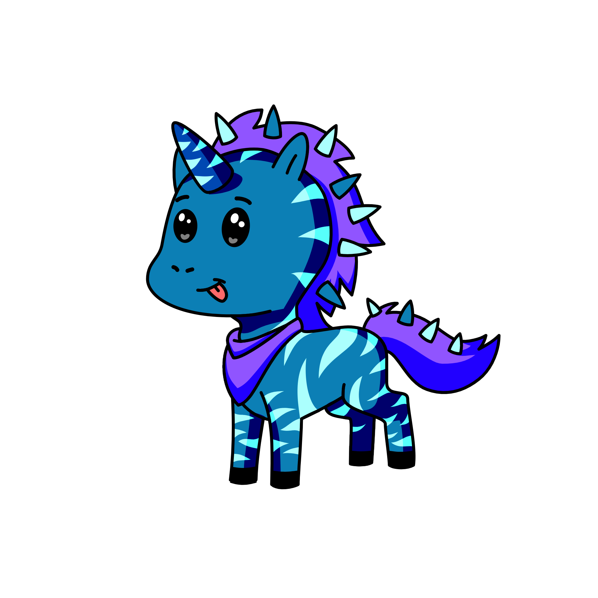 cyan sus, the unicorn