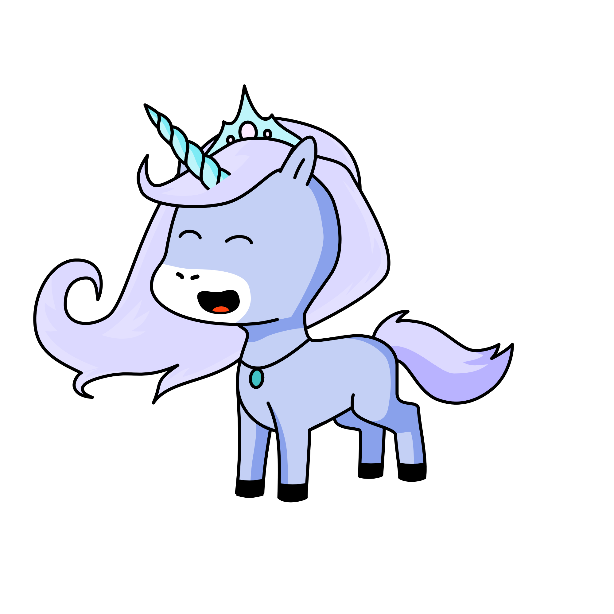 Ice queen 👸 Zoe , the unicorn
