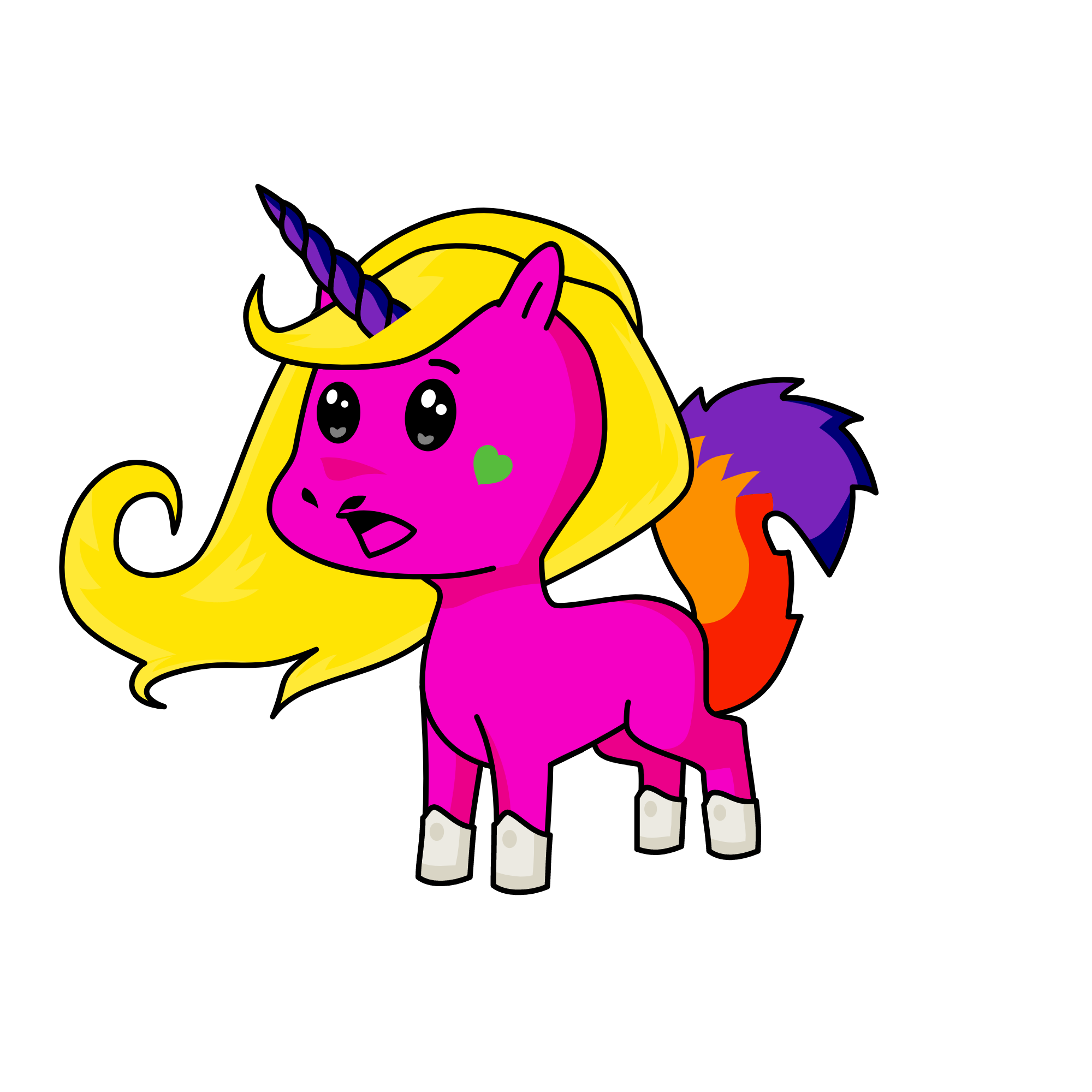 Snow, the unicorn