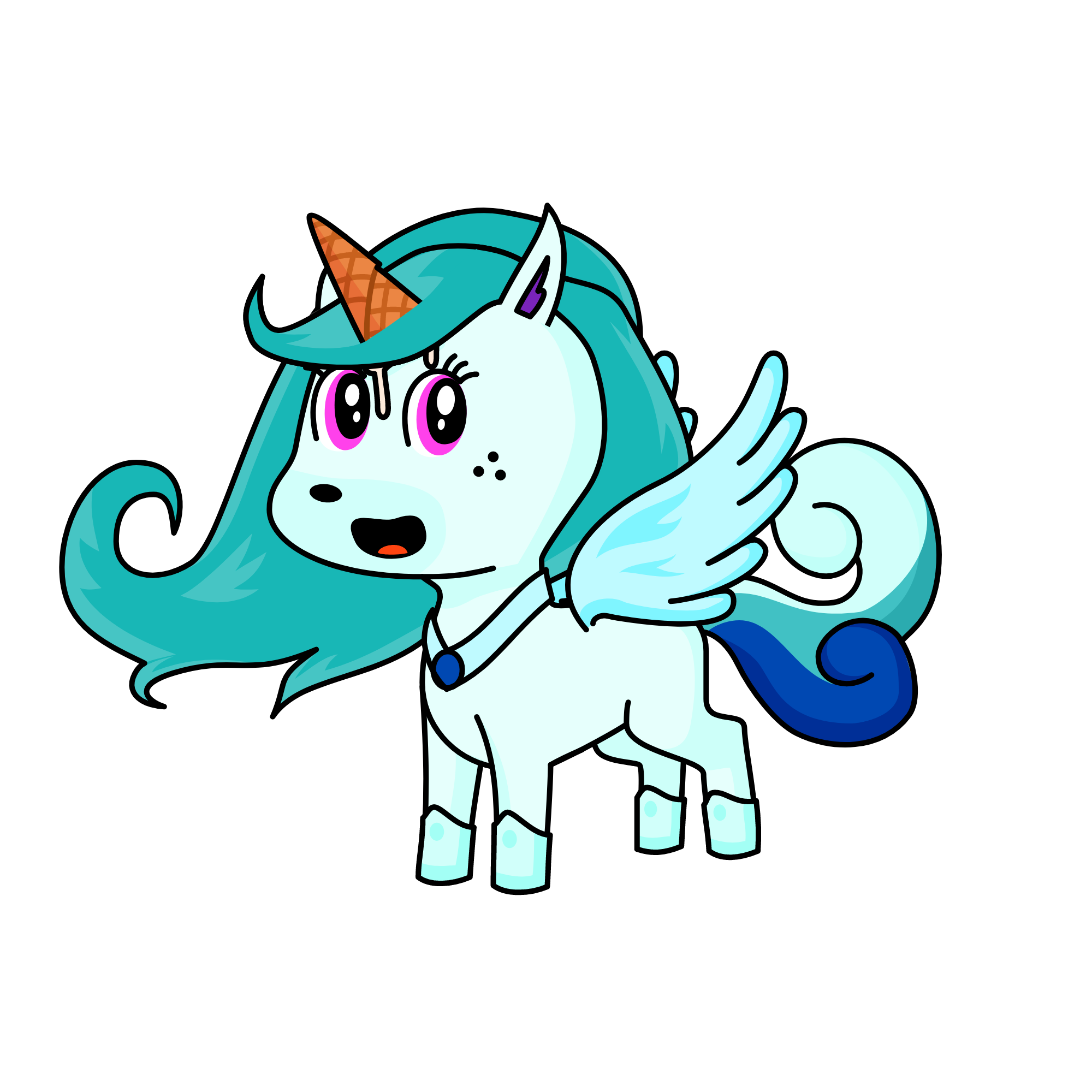 ice cream, the unicorn