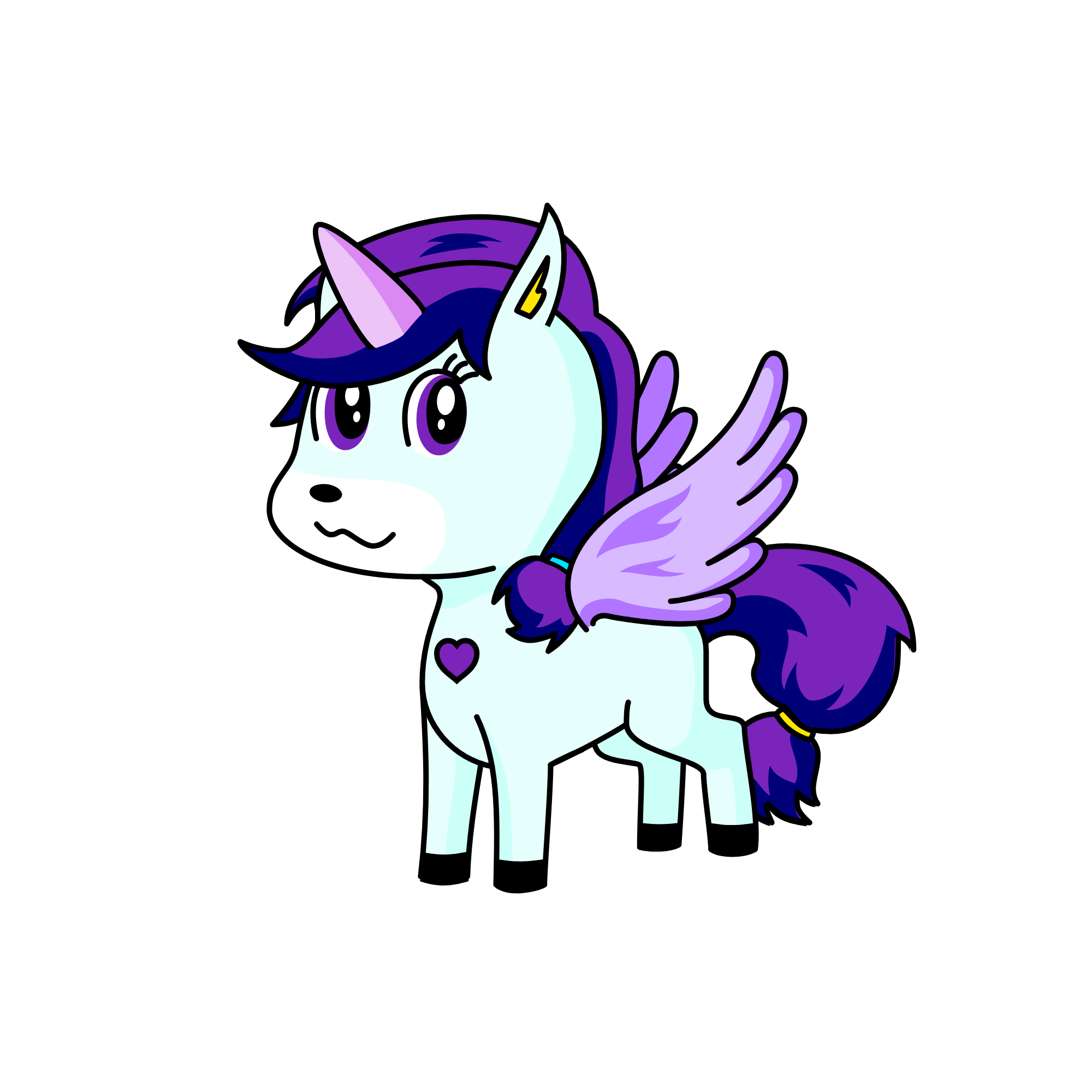 purple, the unicorn