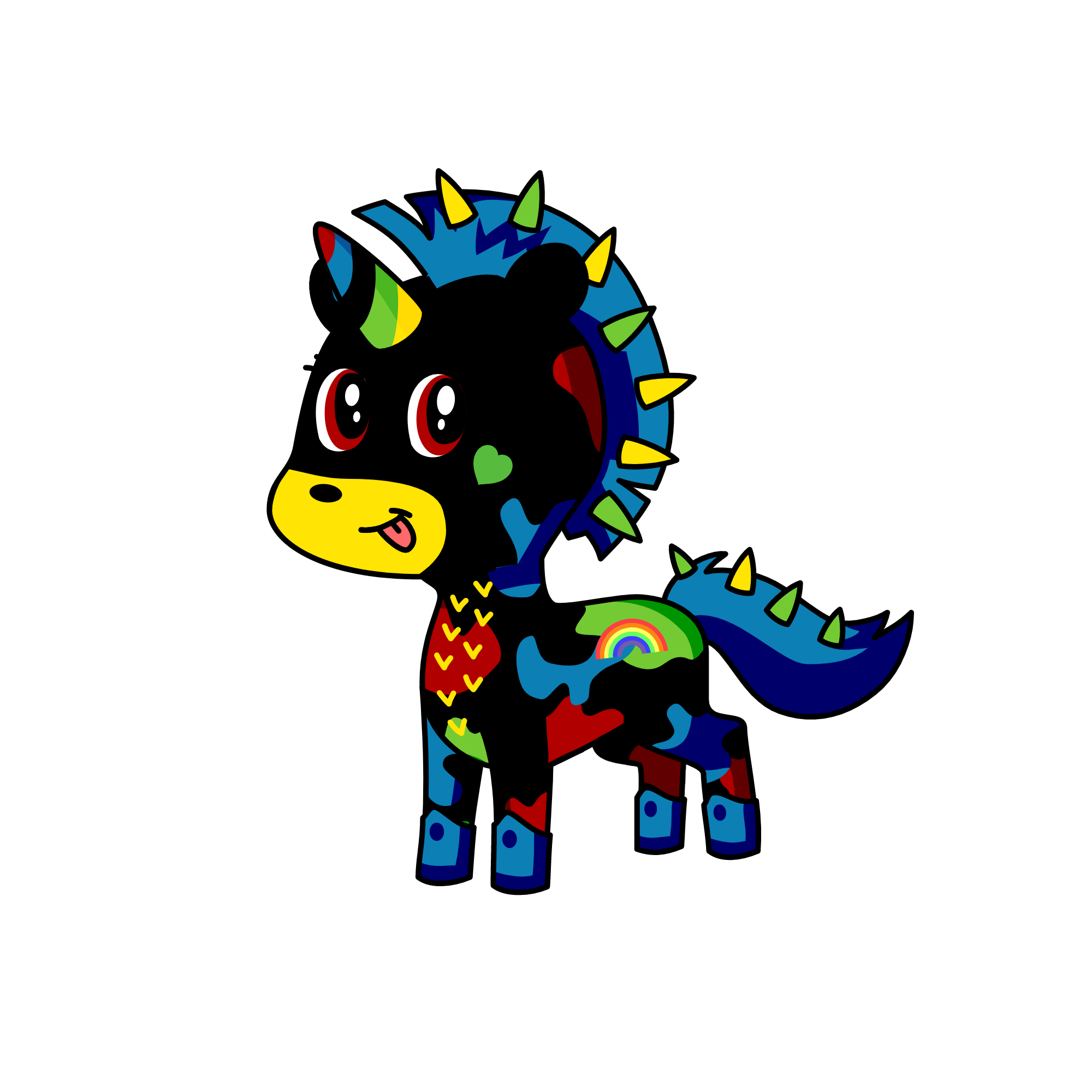 rainbow dash, the unicorn