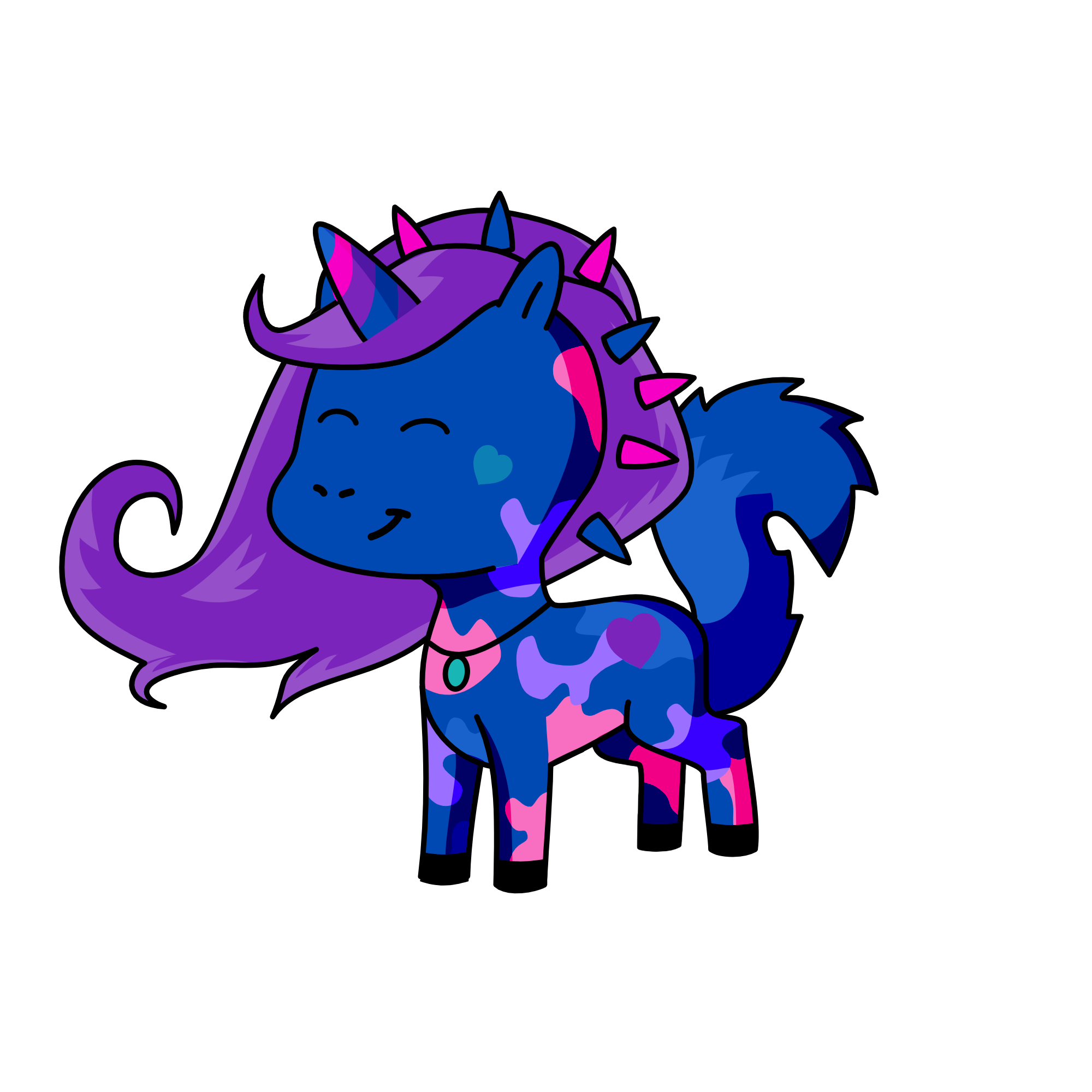 Ice crystal, the unicorn