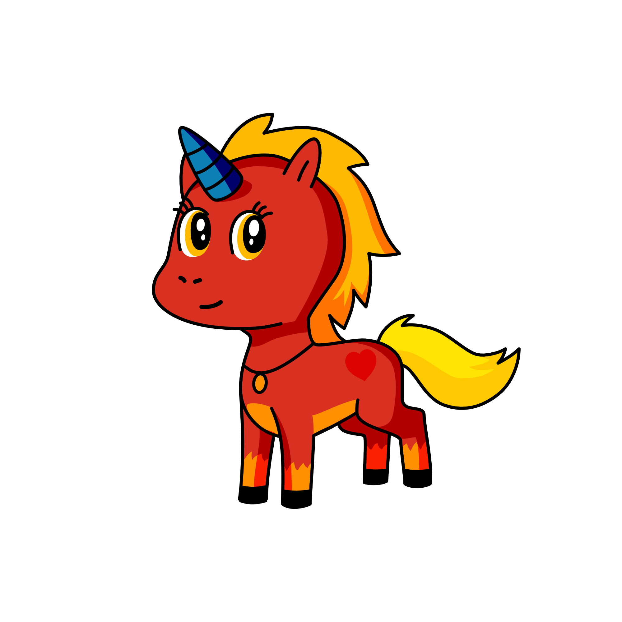 amber, the unicorn