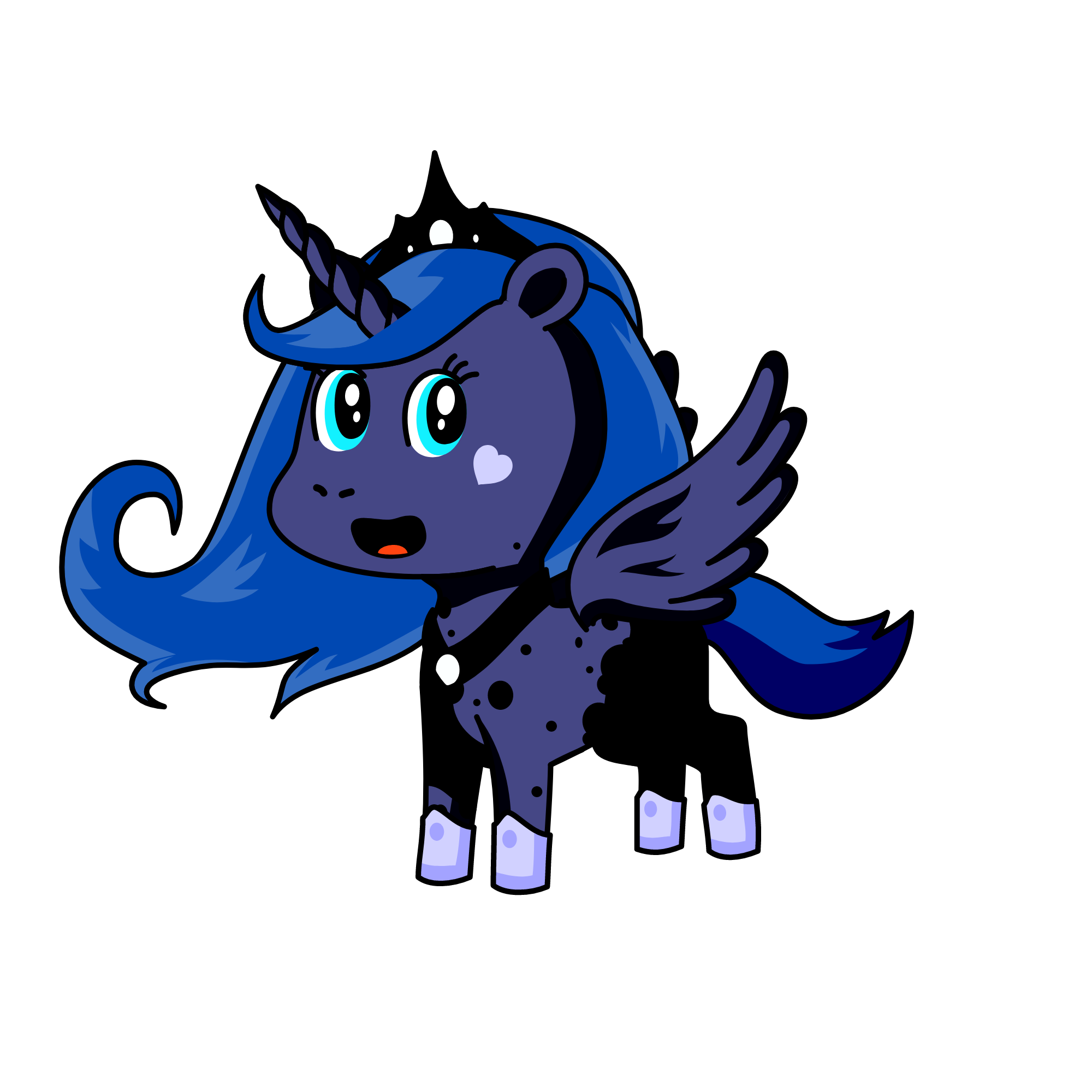 Princess Luna{Sister of Princess Celestia}, the unicorn