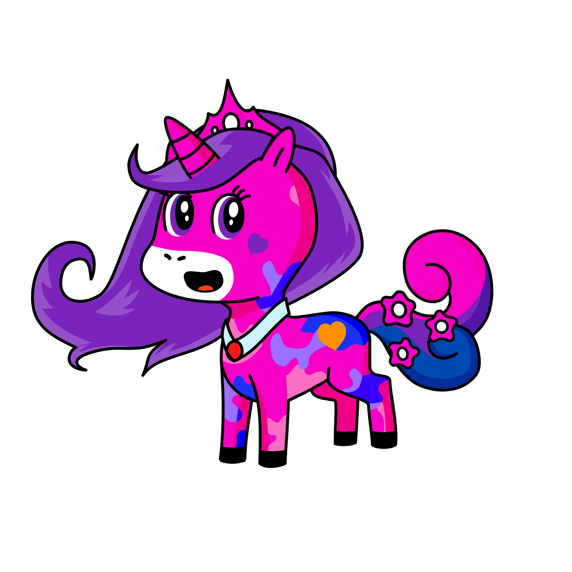 Unicorn sparkles, the unicorn