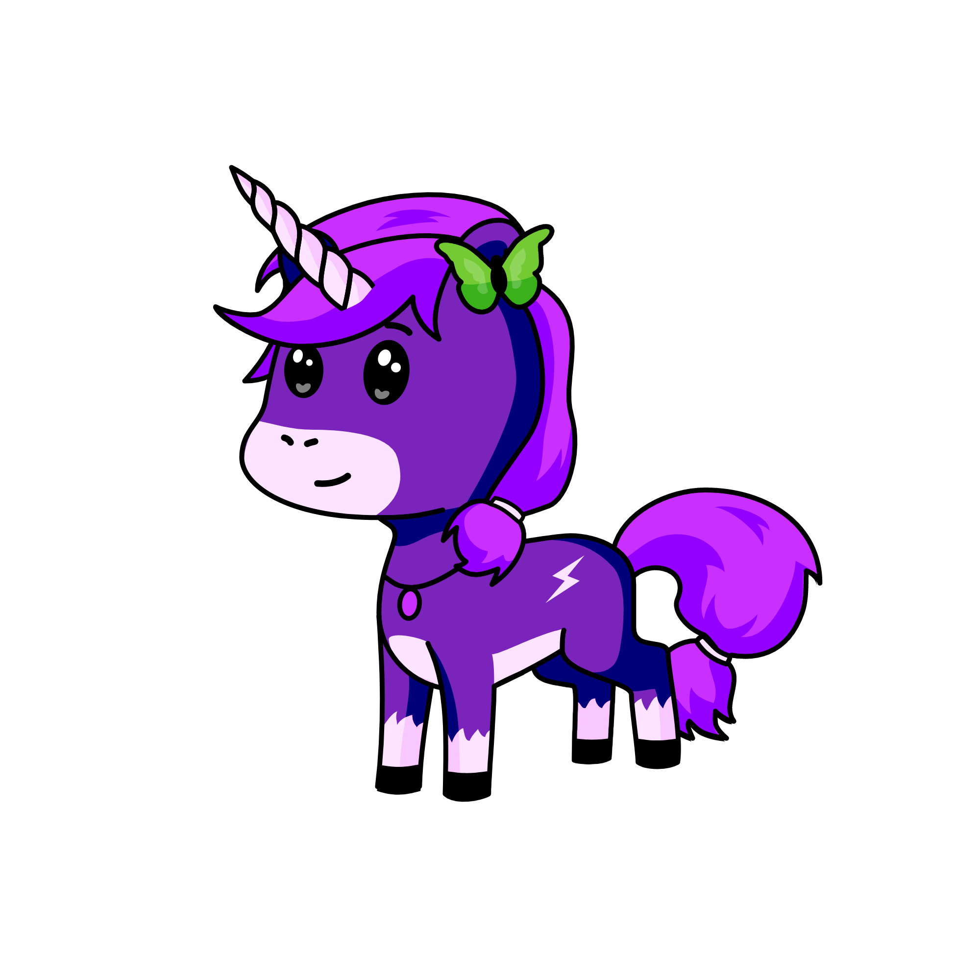 violet, the unicorn