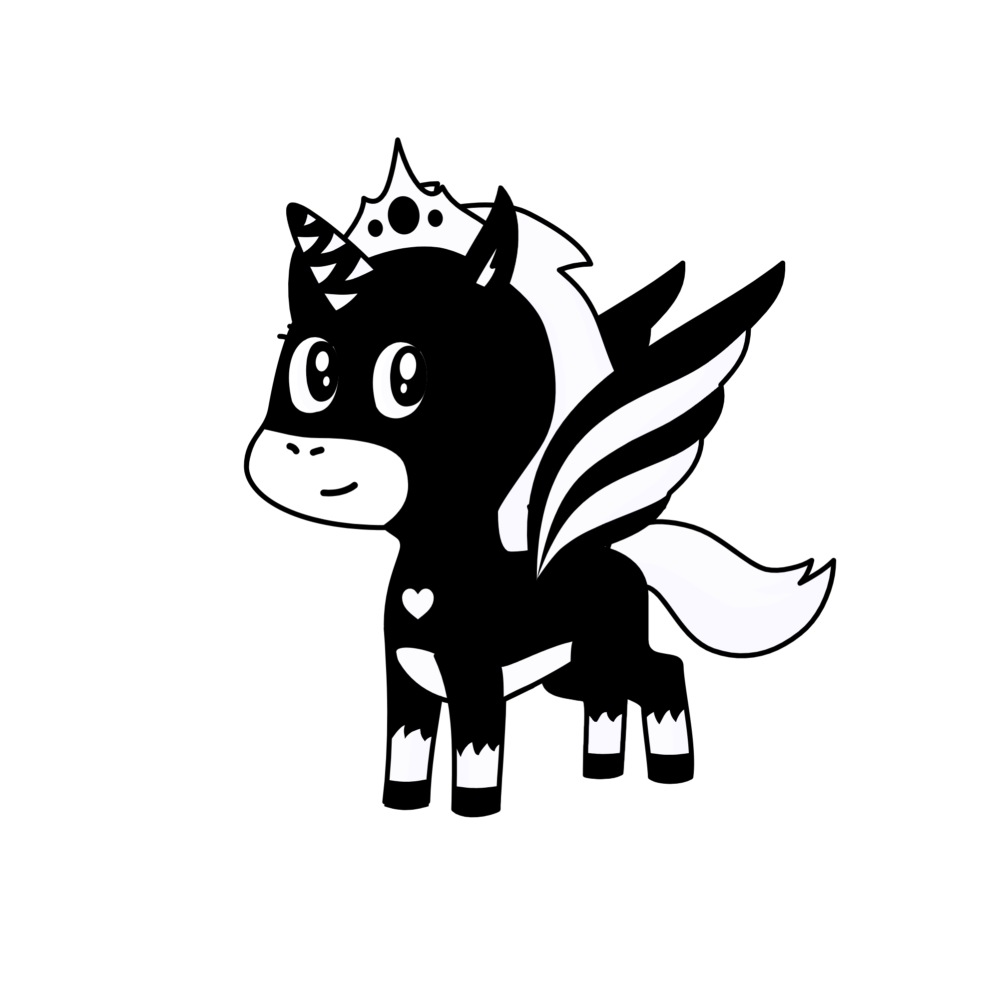 Queen Oreo, the unicorn