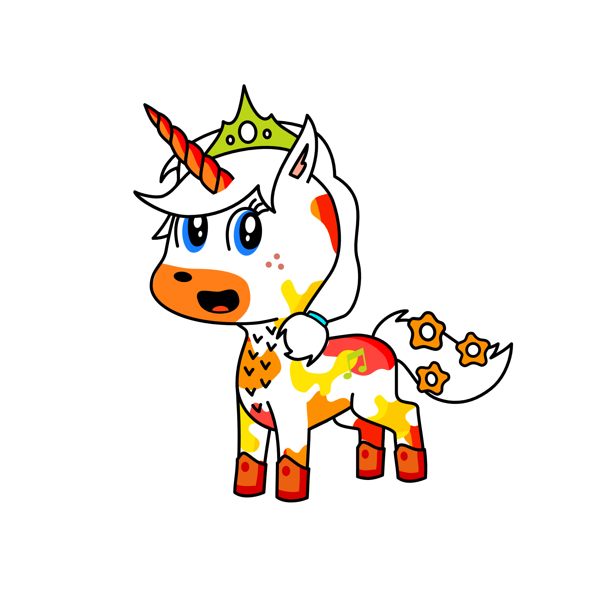 Fire, the unicorn