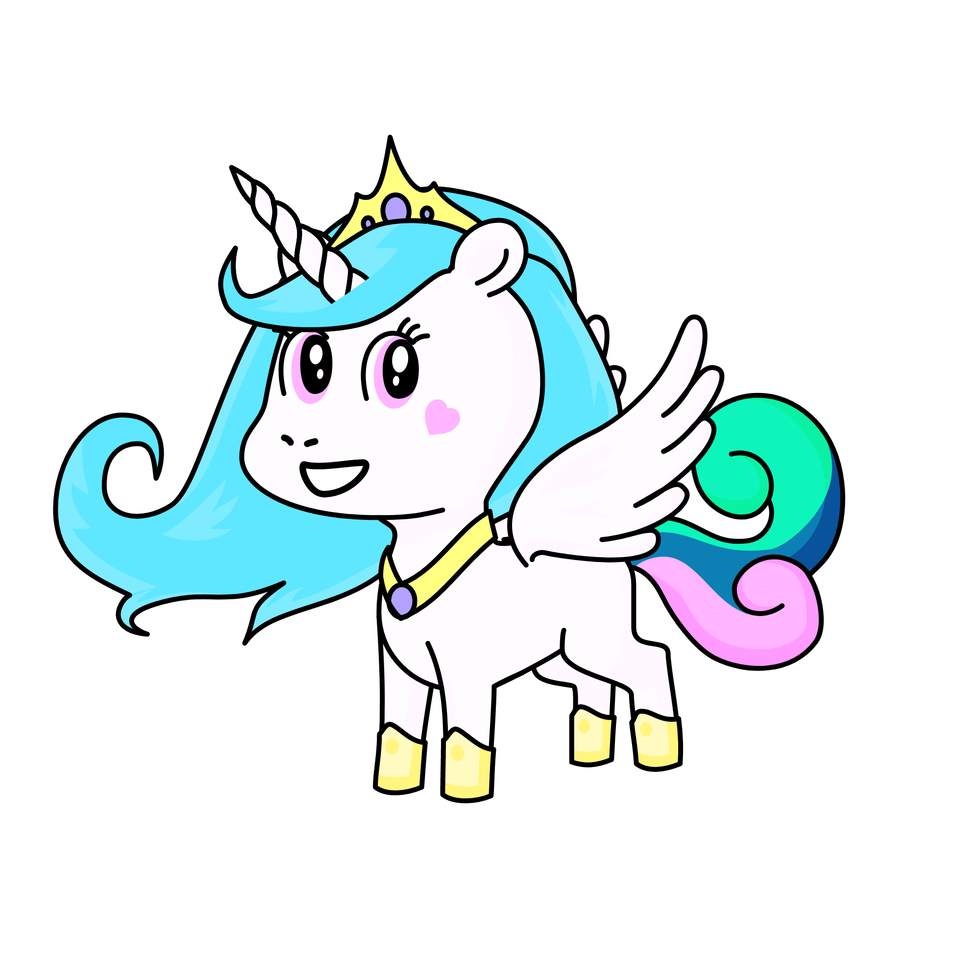 Princess Celestia{Sister Of Princess Luna}, the unicorn