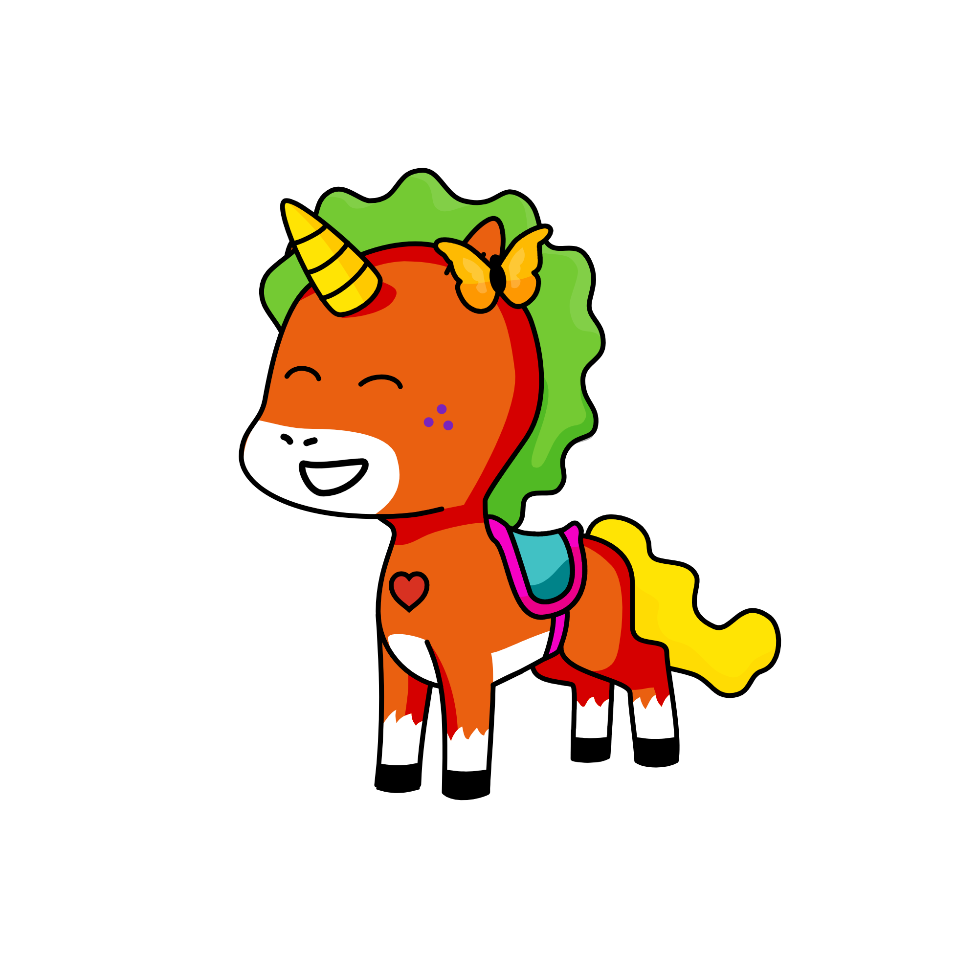 happy, the unicorn