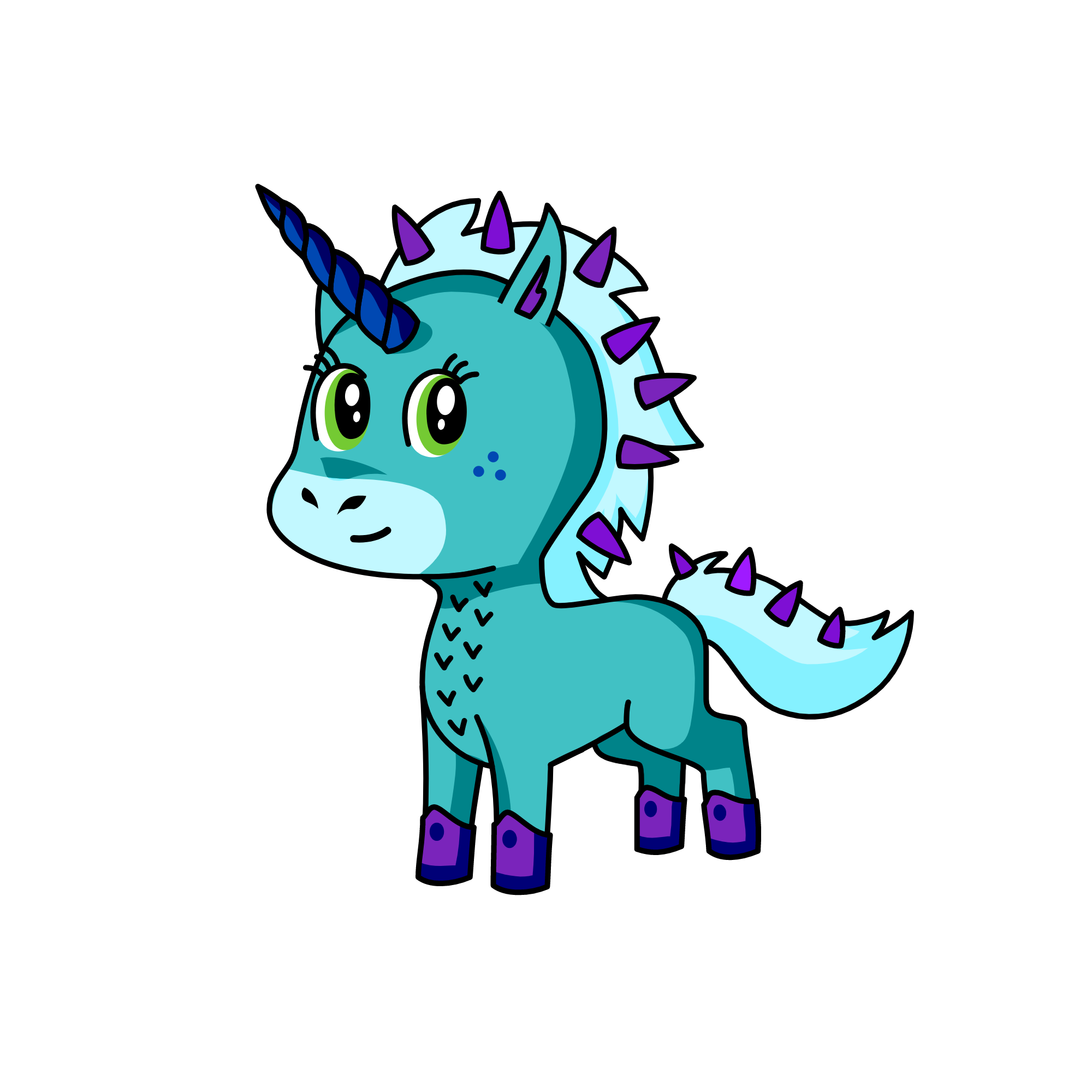 glache, the unicorn