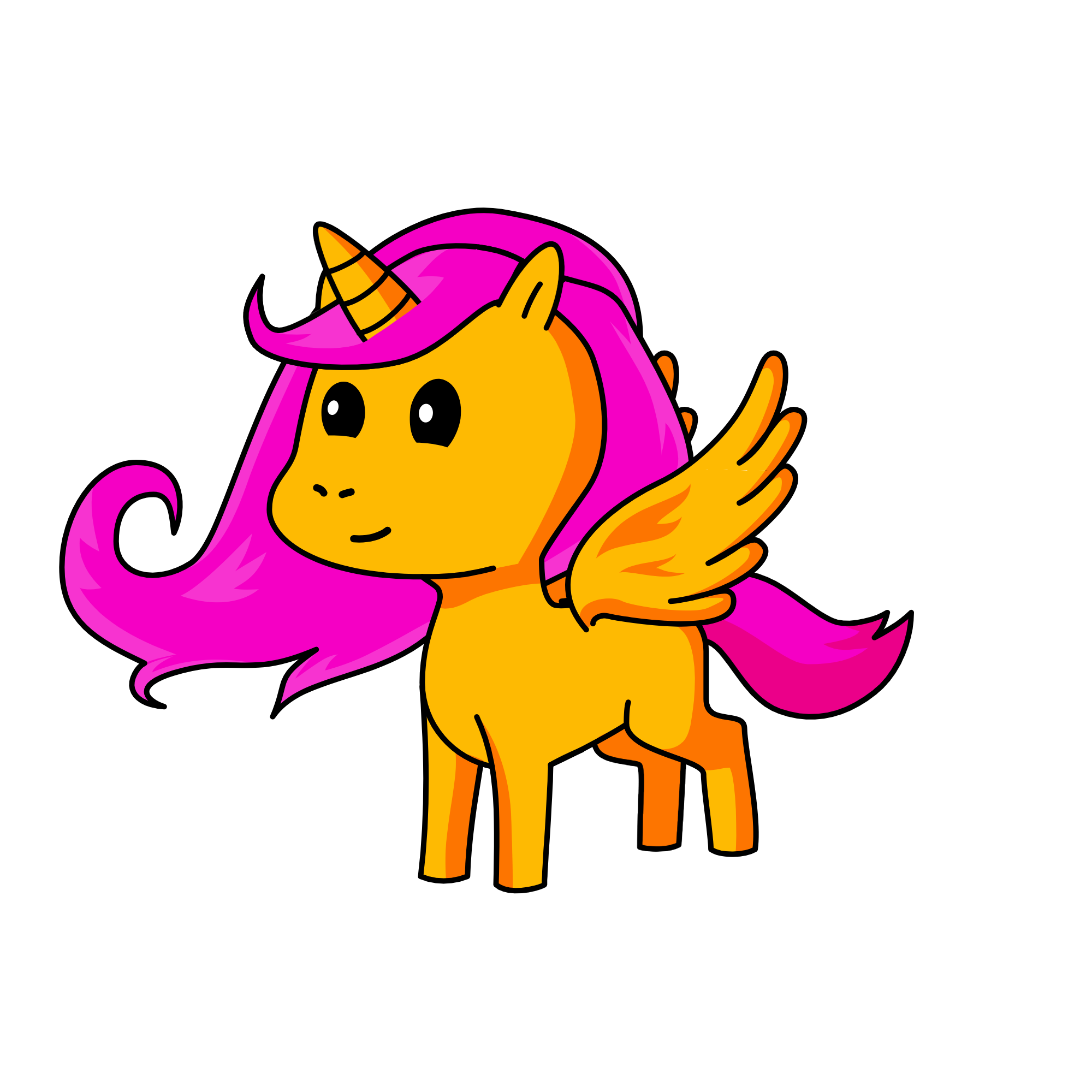 Scooter loo, the unicorn