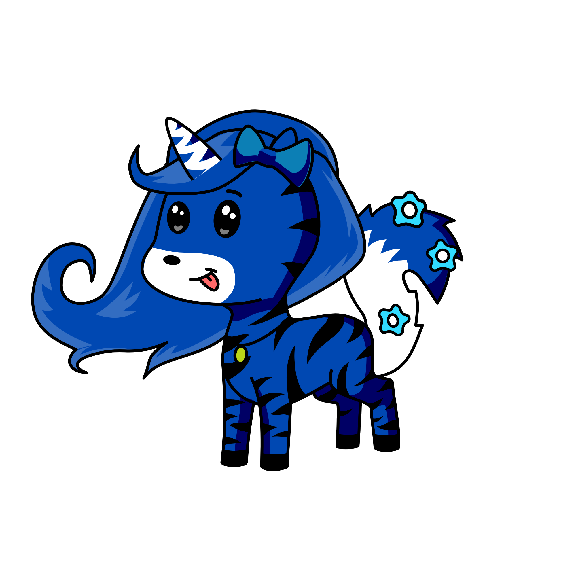 bluey, the unicorn