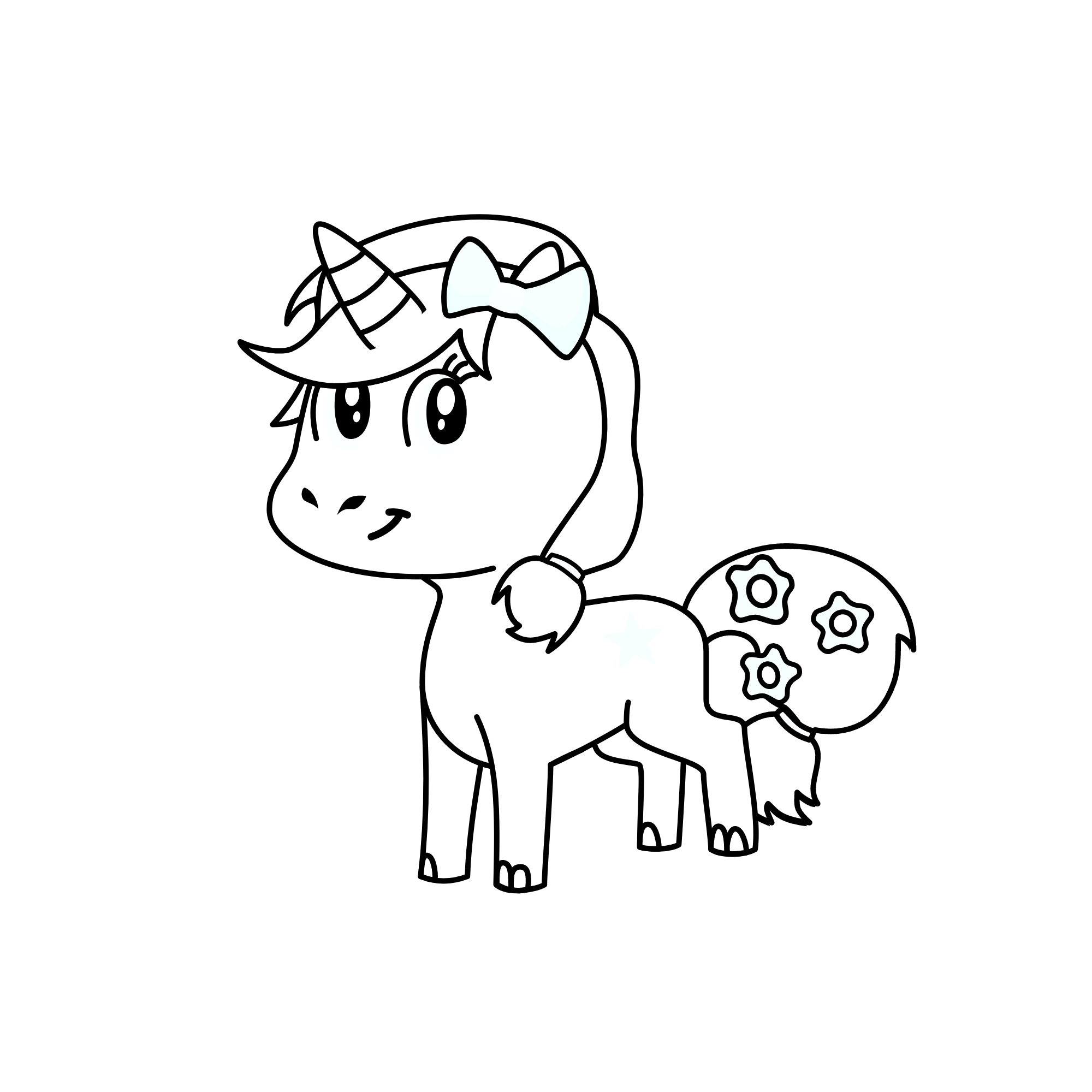 sketch, the unicorn