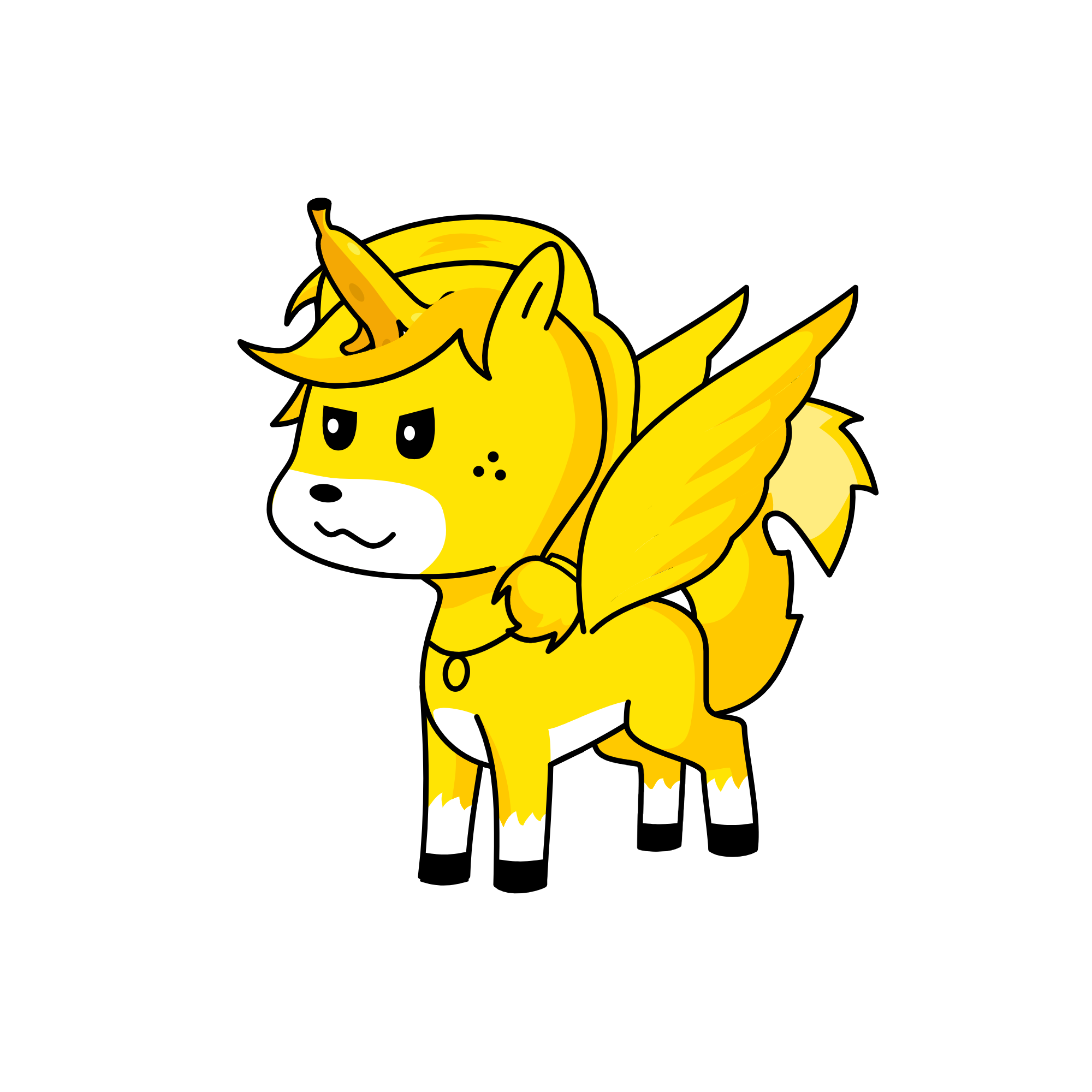 Lost yet Determined Bananacorn, the unicorn