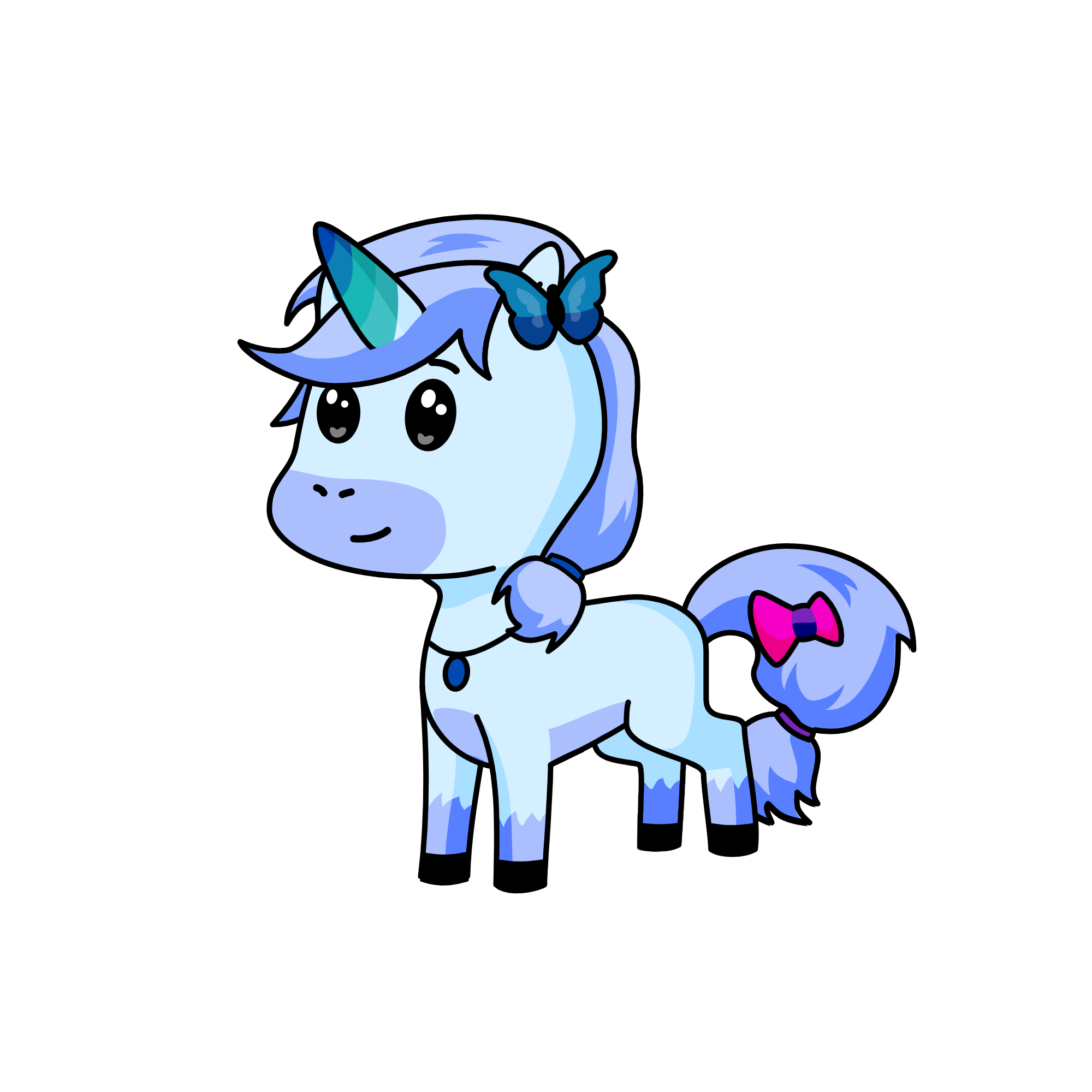 snowy, the unicorn