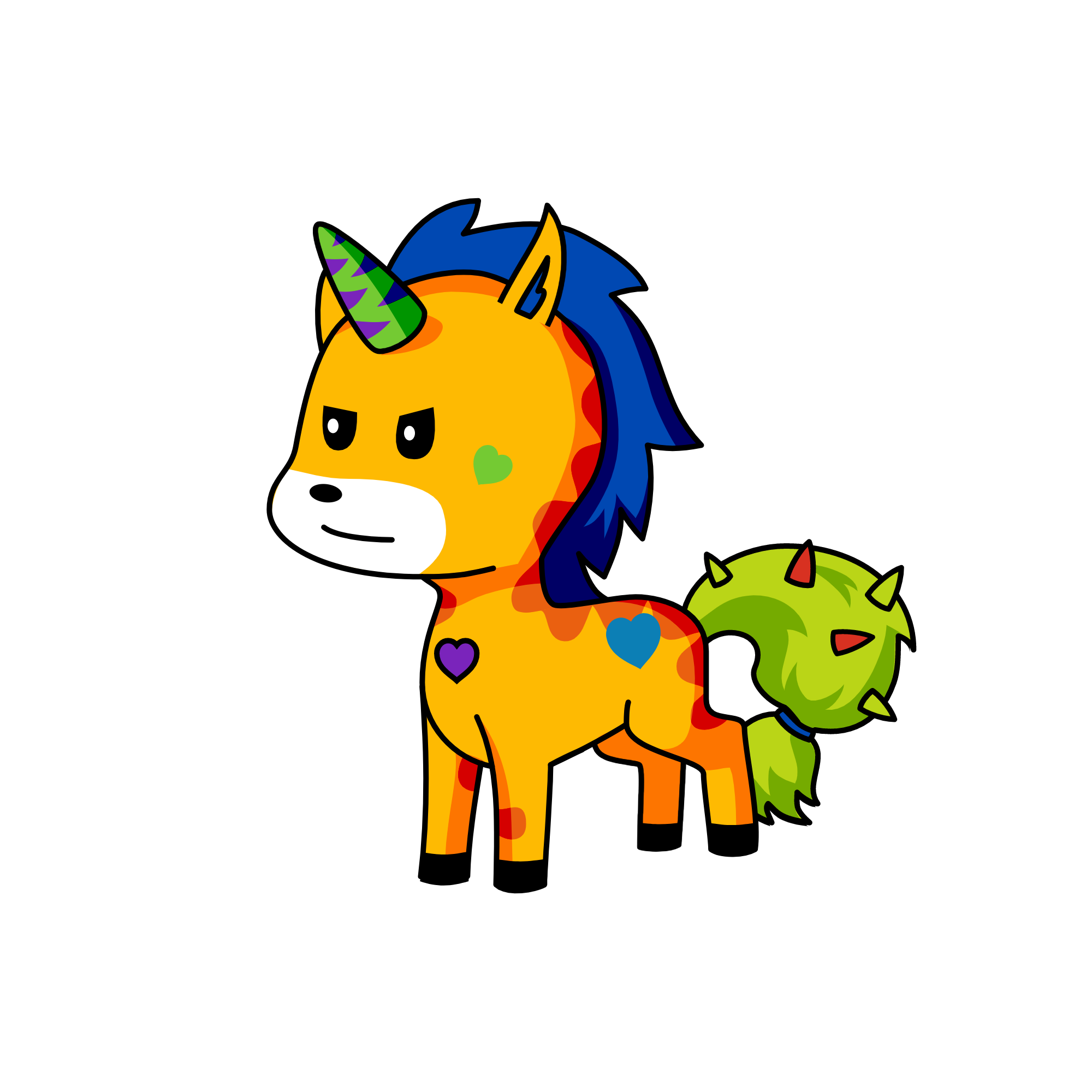 copycat he is a chaterbox , the unicorn
