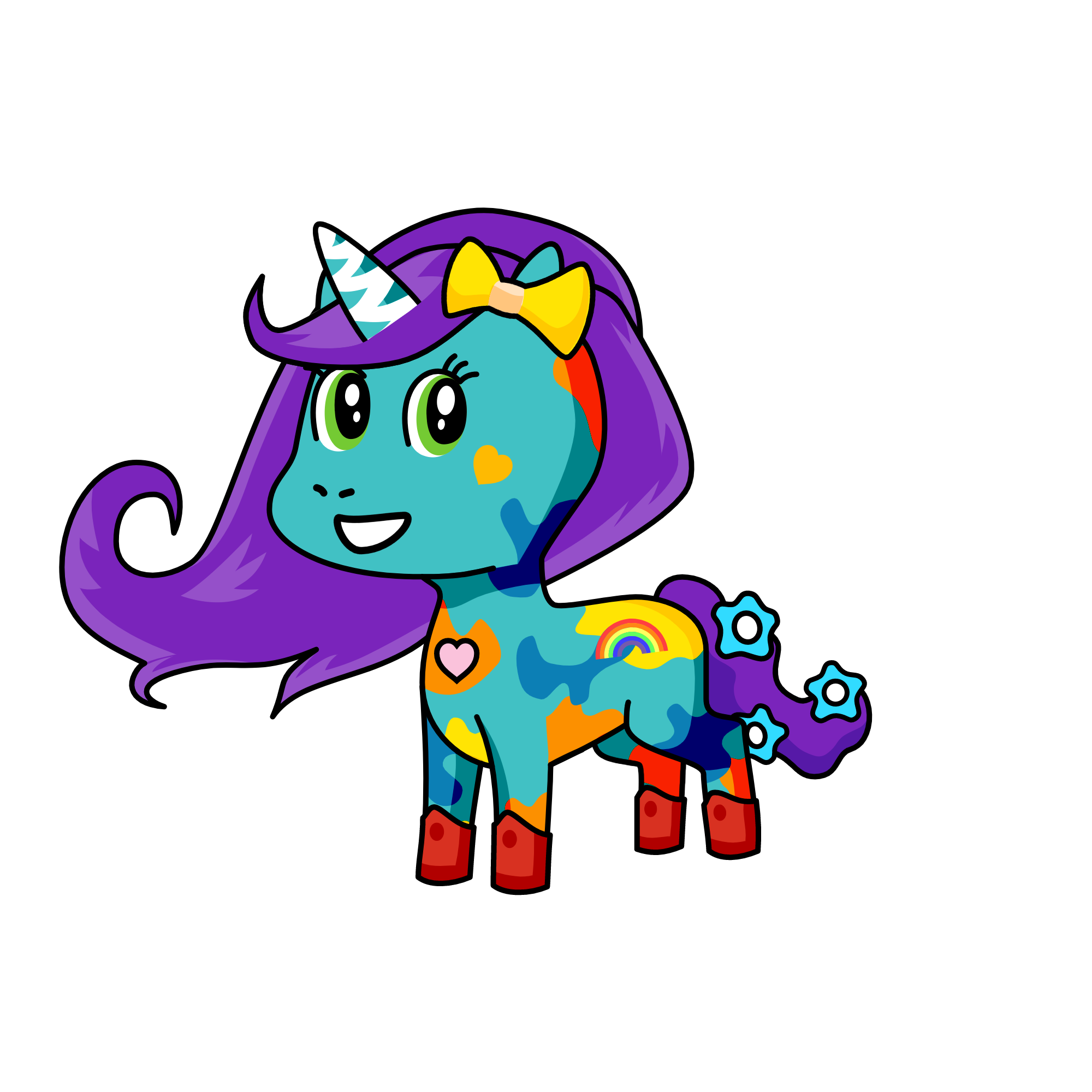 Paint, the unicorn