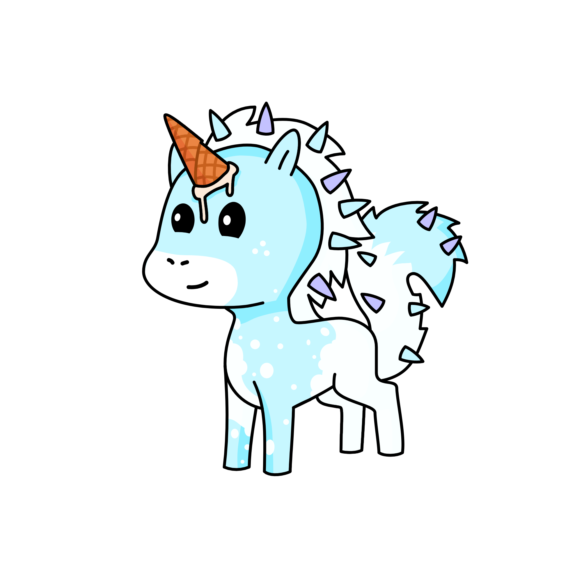 Snowy🌨️❄️, the unicorn