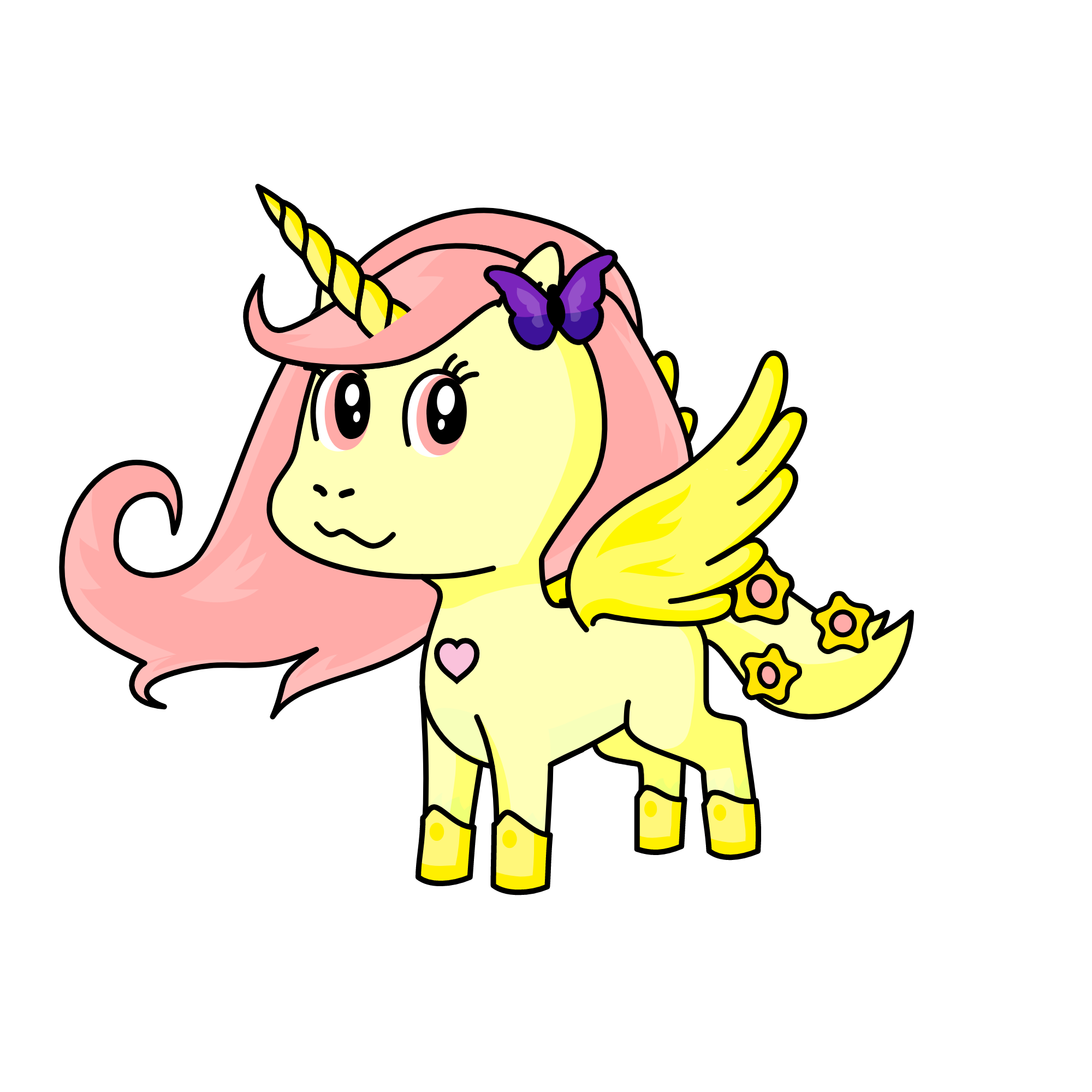fluttershy, the unicorn