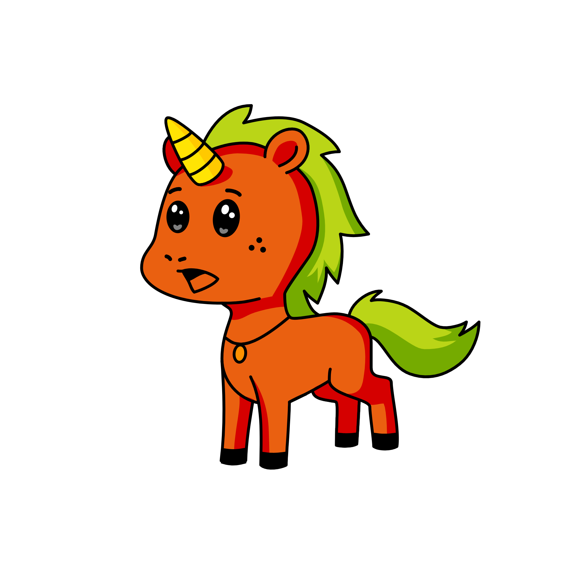 scared, the unicorn