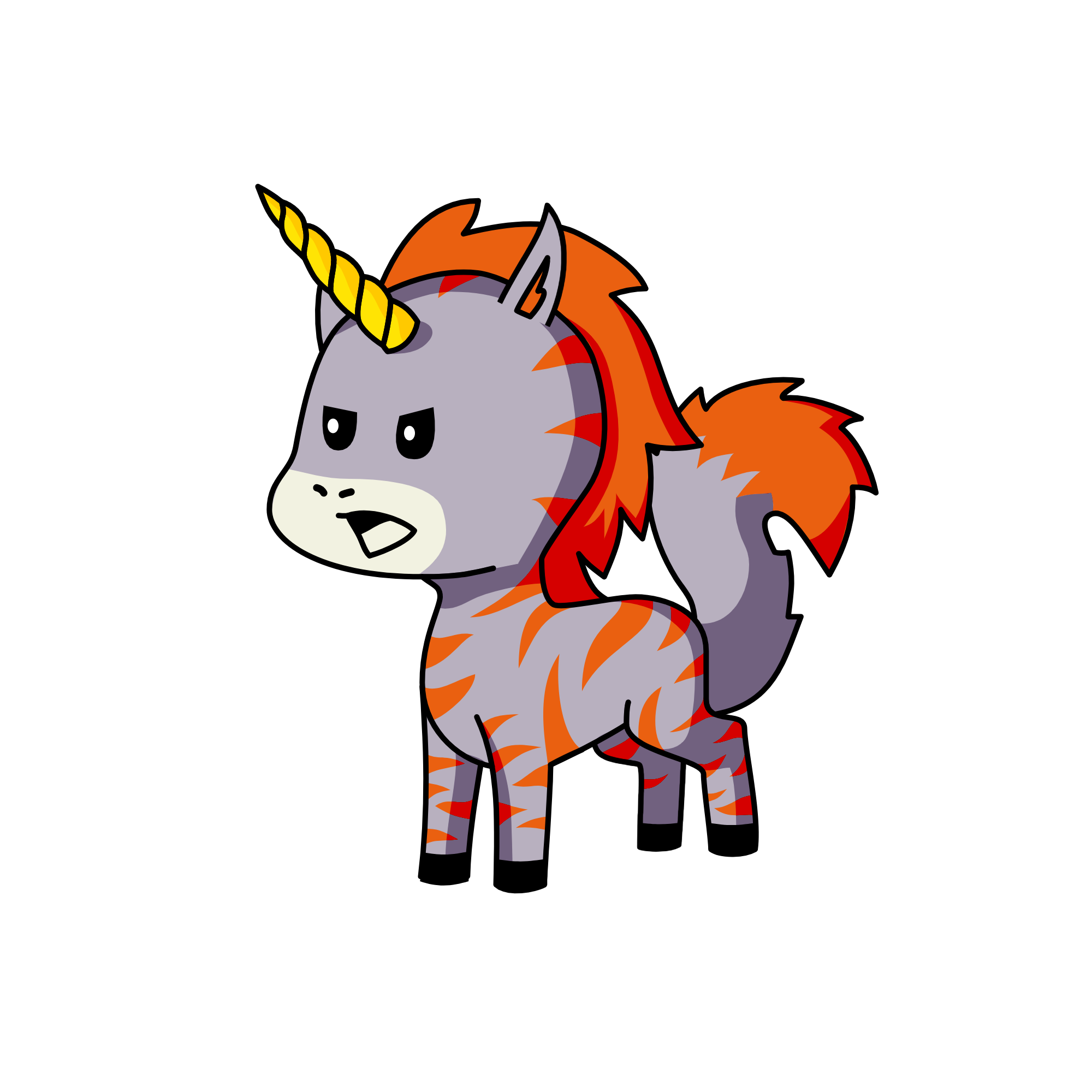Dasker from feral pride, the unicorn