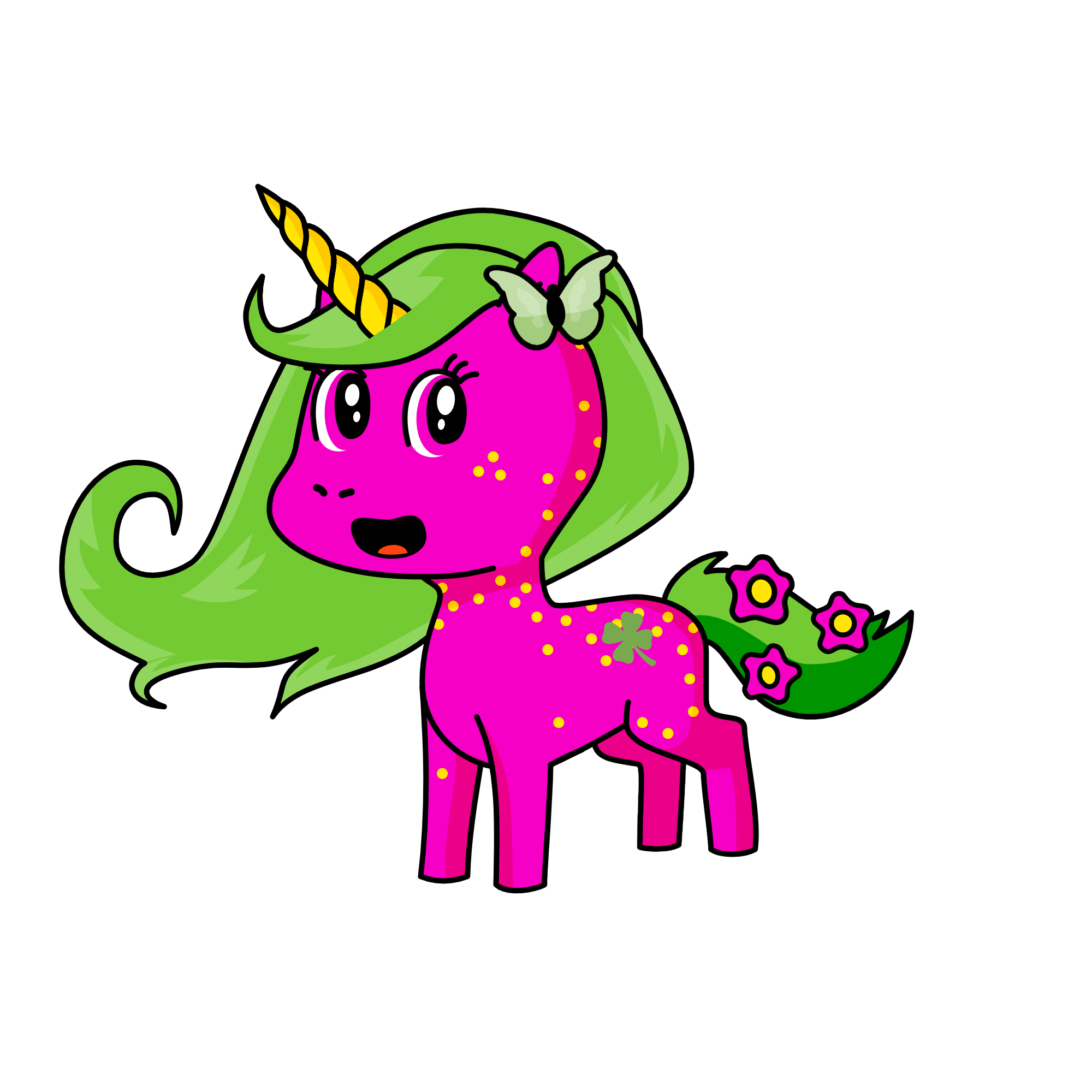 flower, the unicorn