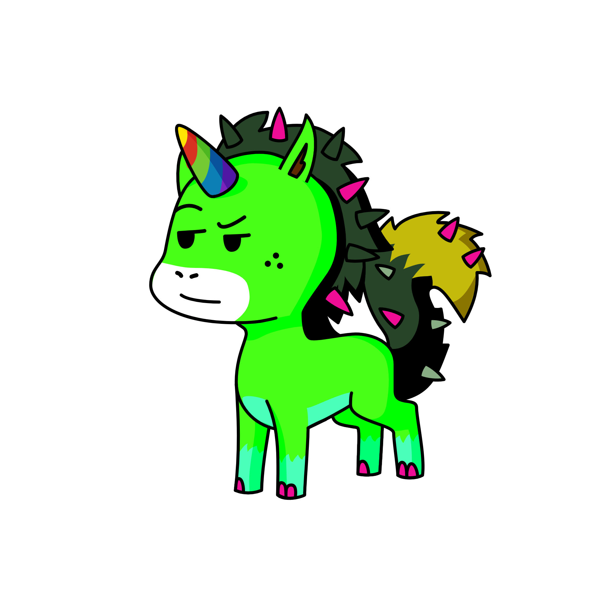 dragon, the unicorn