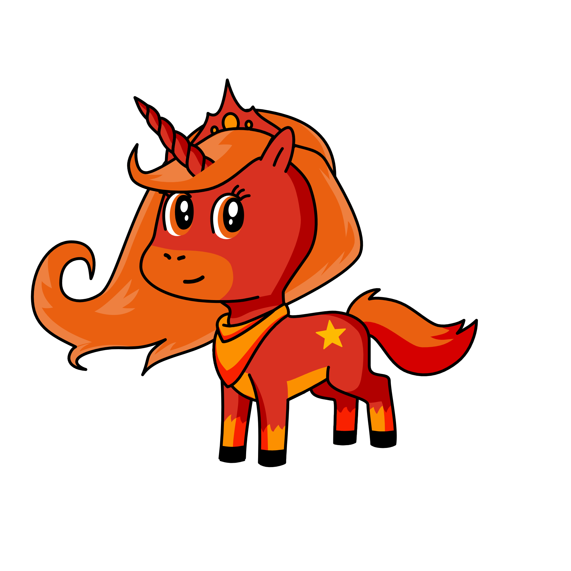 Flame, the unicorn