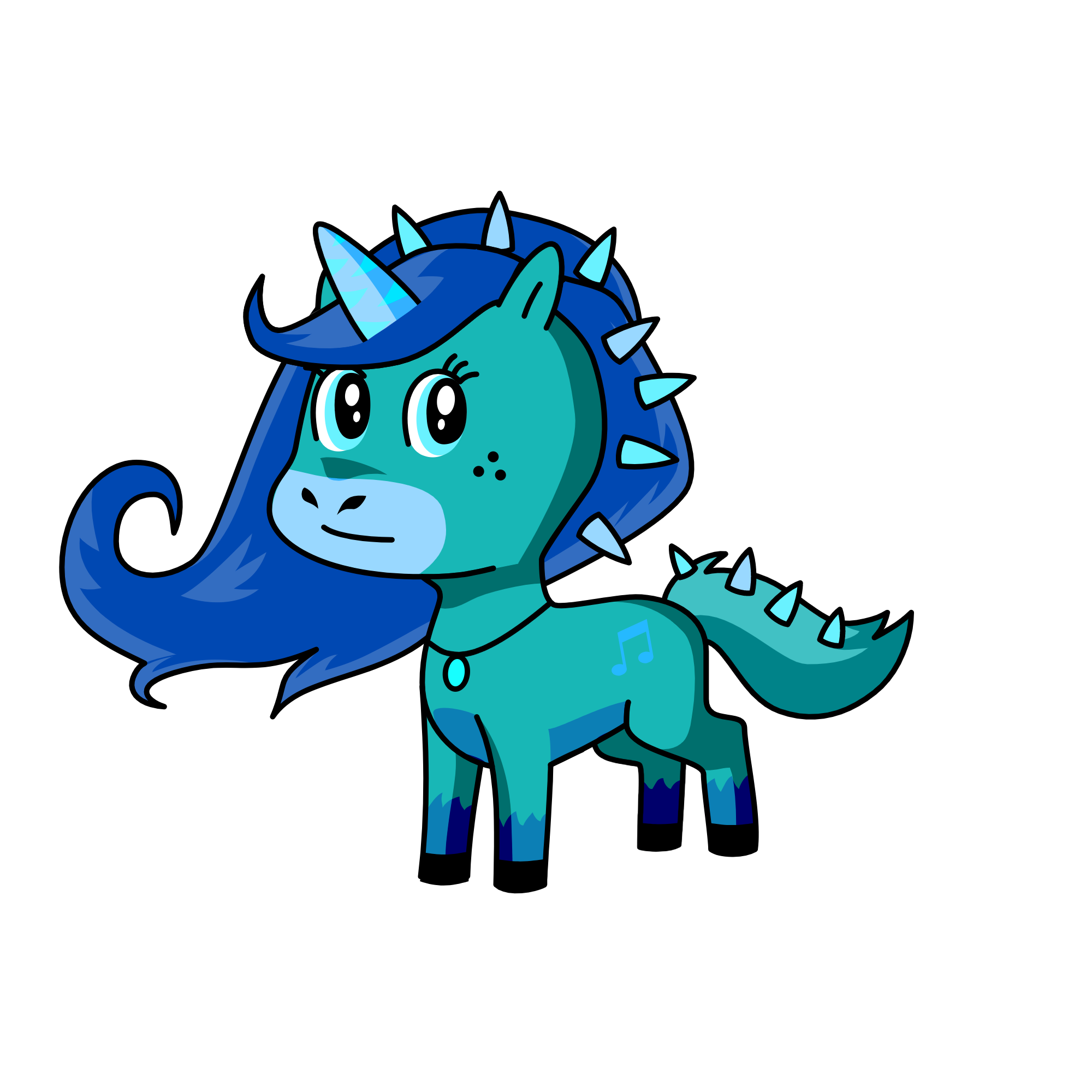 Blue Berry, the unicorn