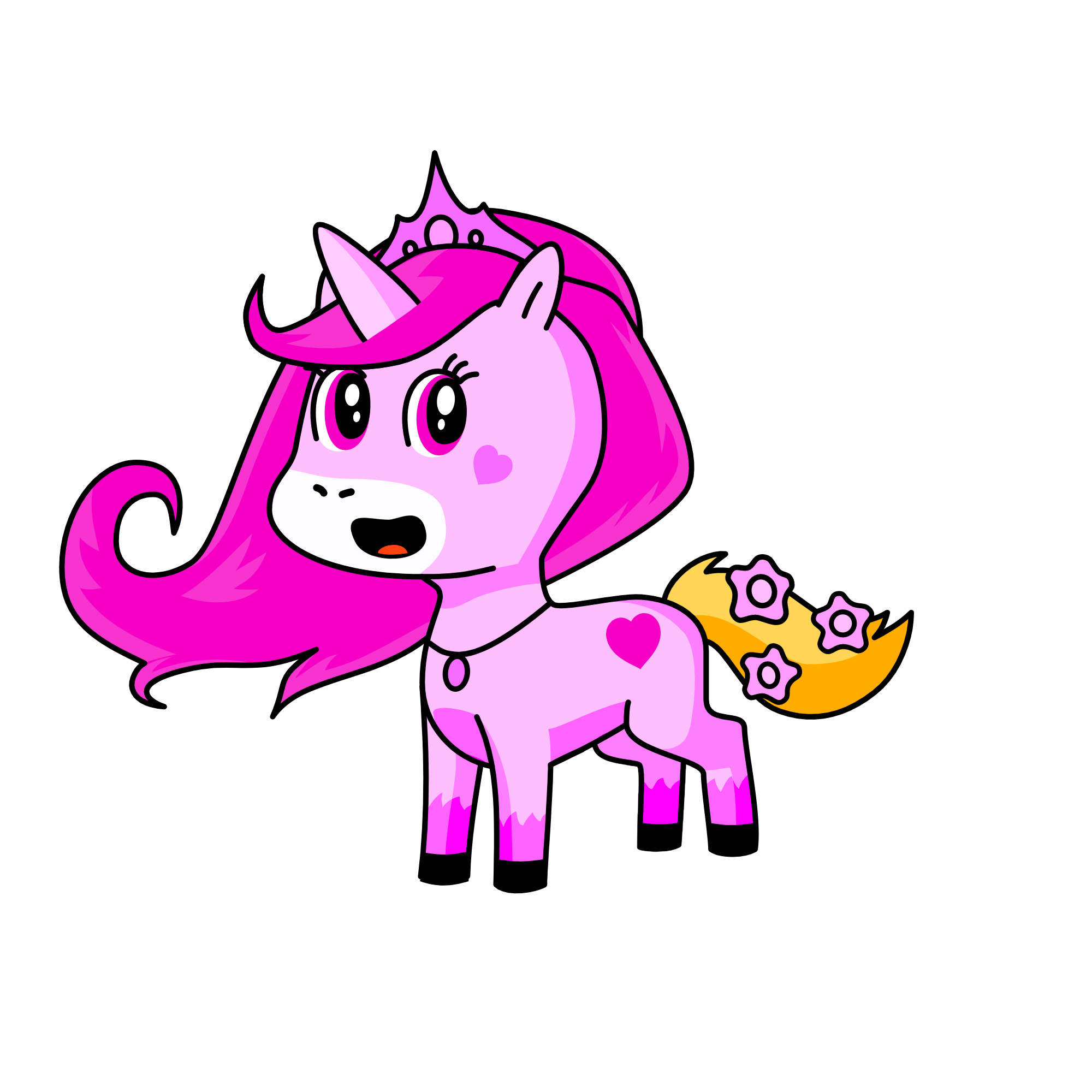 Pink Cute, the unicorn