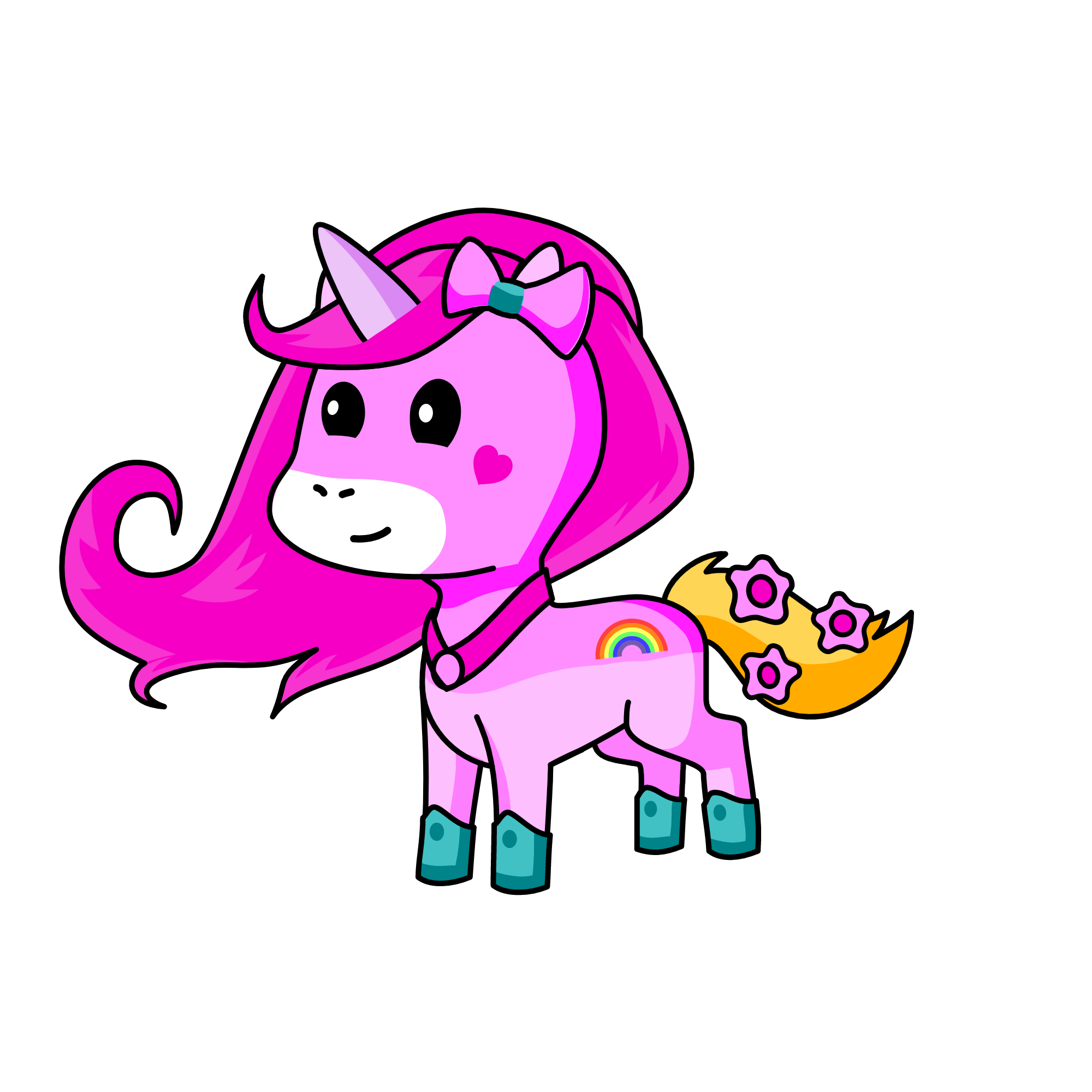 Pinky, the unicorn
