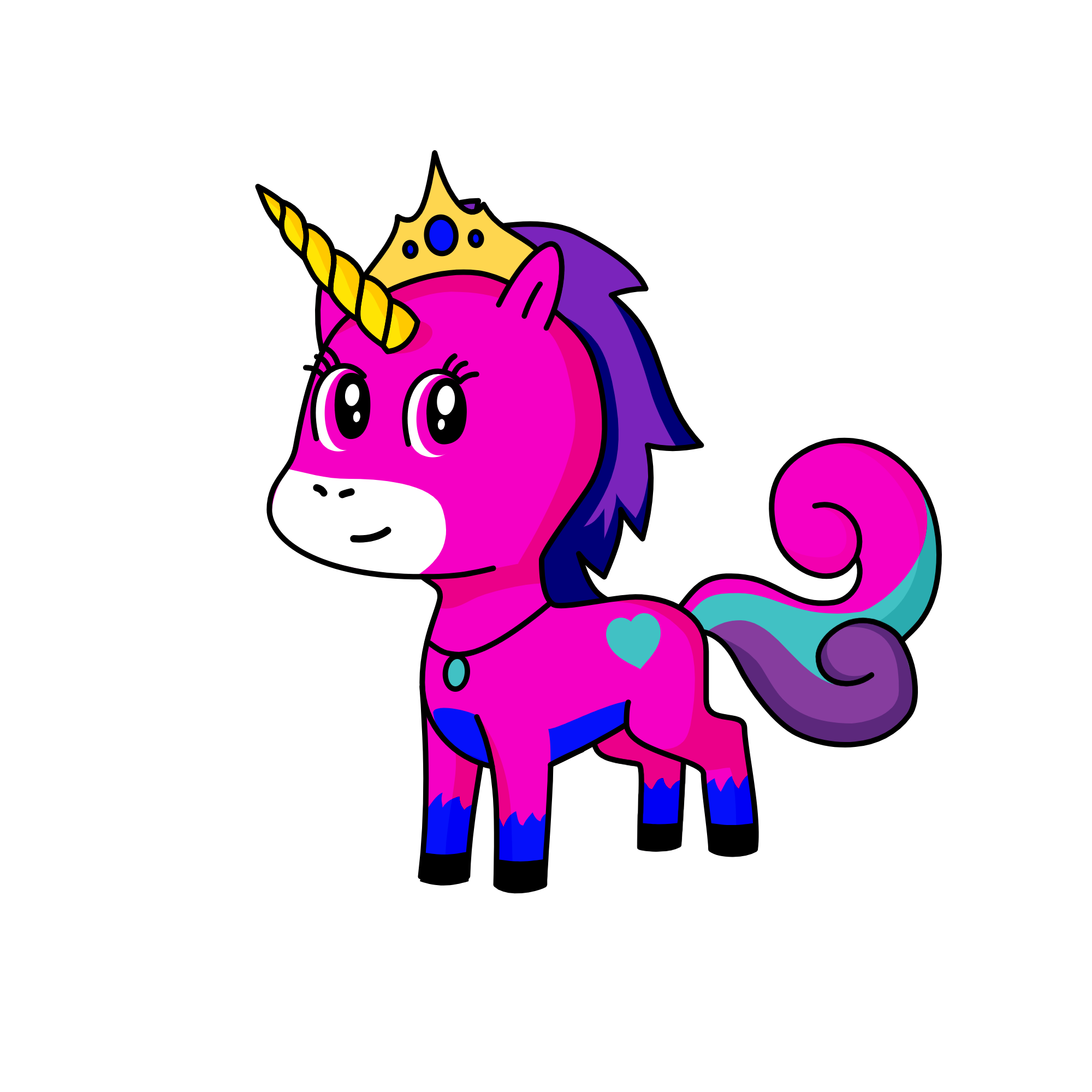 Queen Starfire, the unicorn