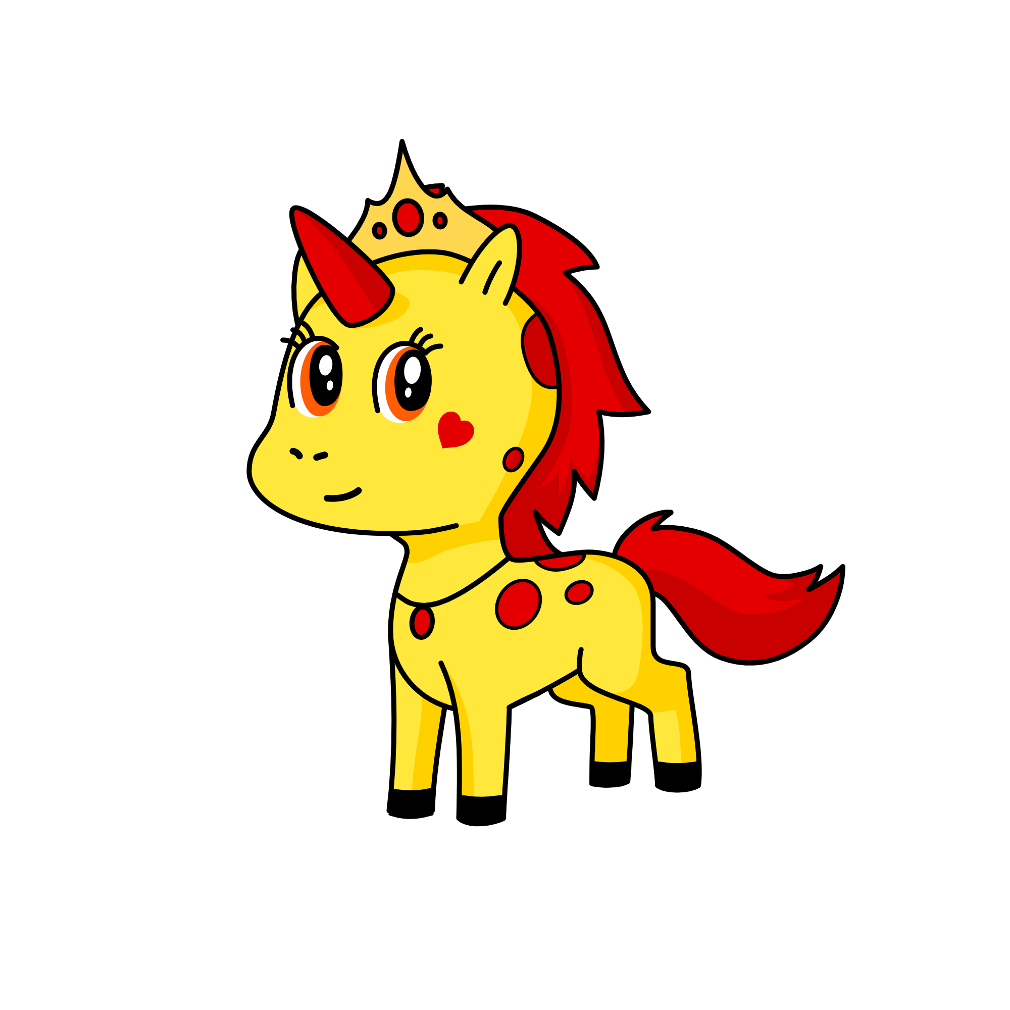 Queen Taffy, the unicorn
